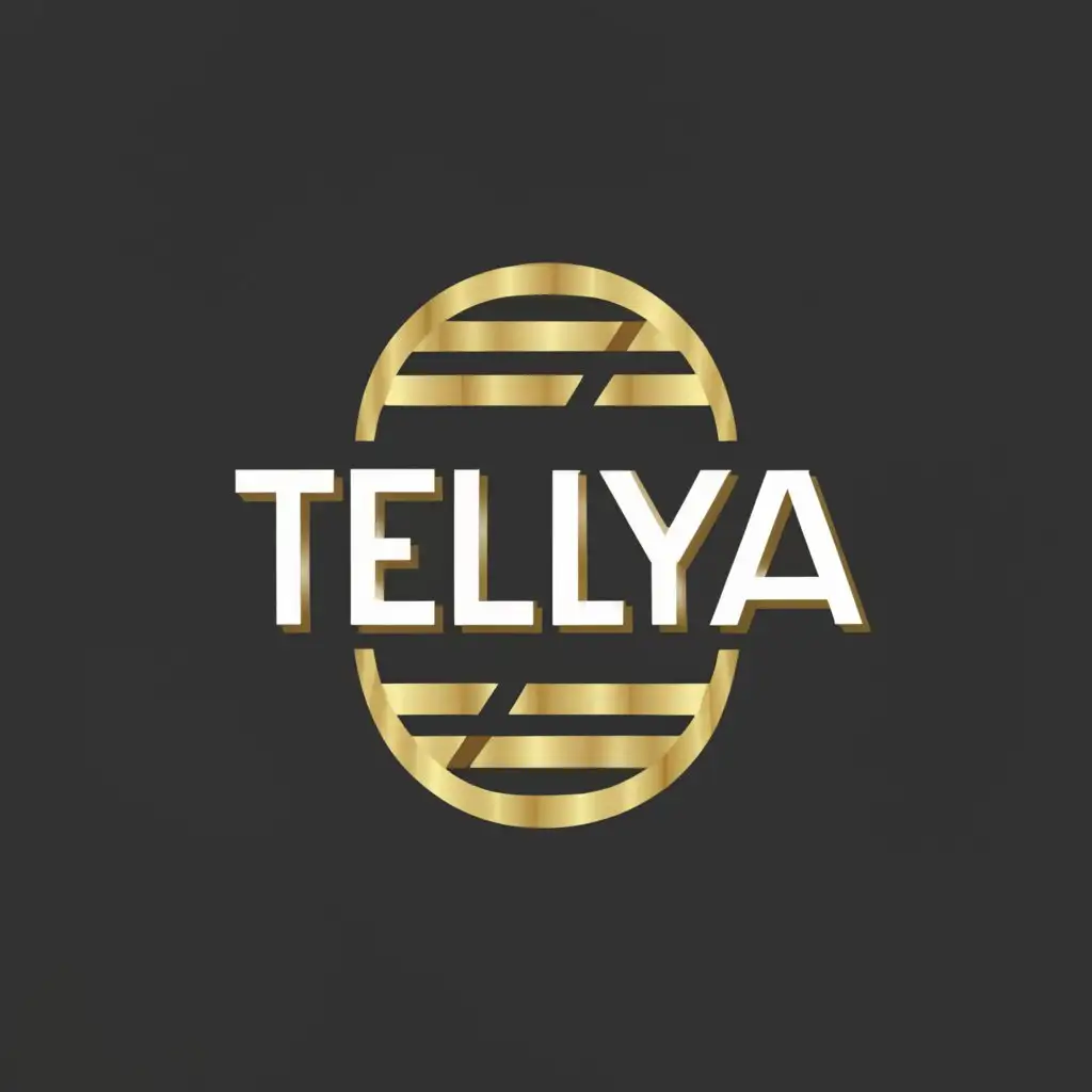 a logo design,with the text "TELIYA", main symbol:T logo brand Cericle Silver  gold yellow green ,Minimalistic,clear background