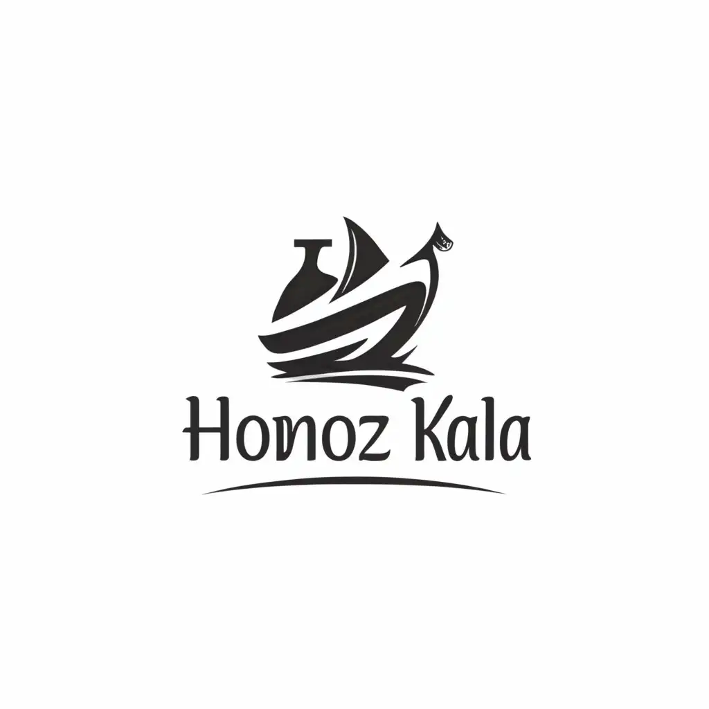 a logo design,with the text "Hormoz Kala", main symbol:shipping, port,Moderate,be used in Retail industry,clear background