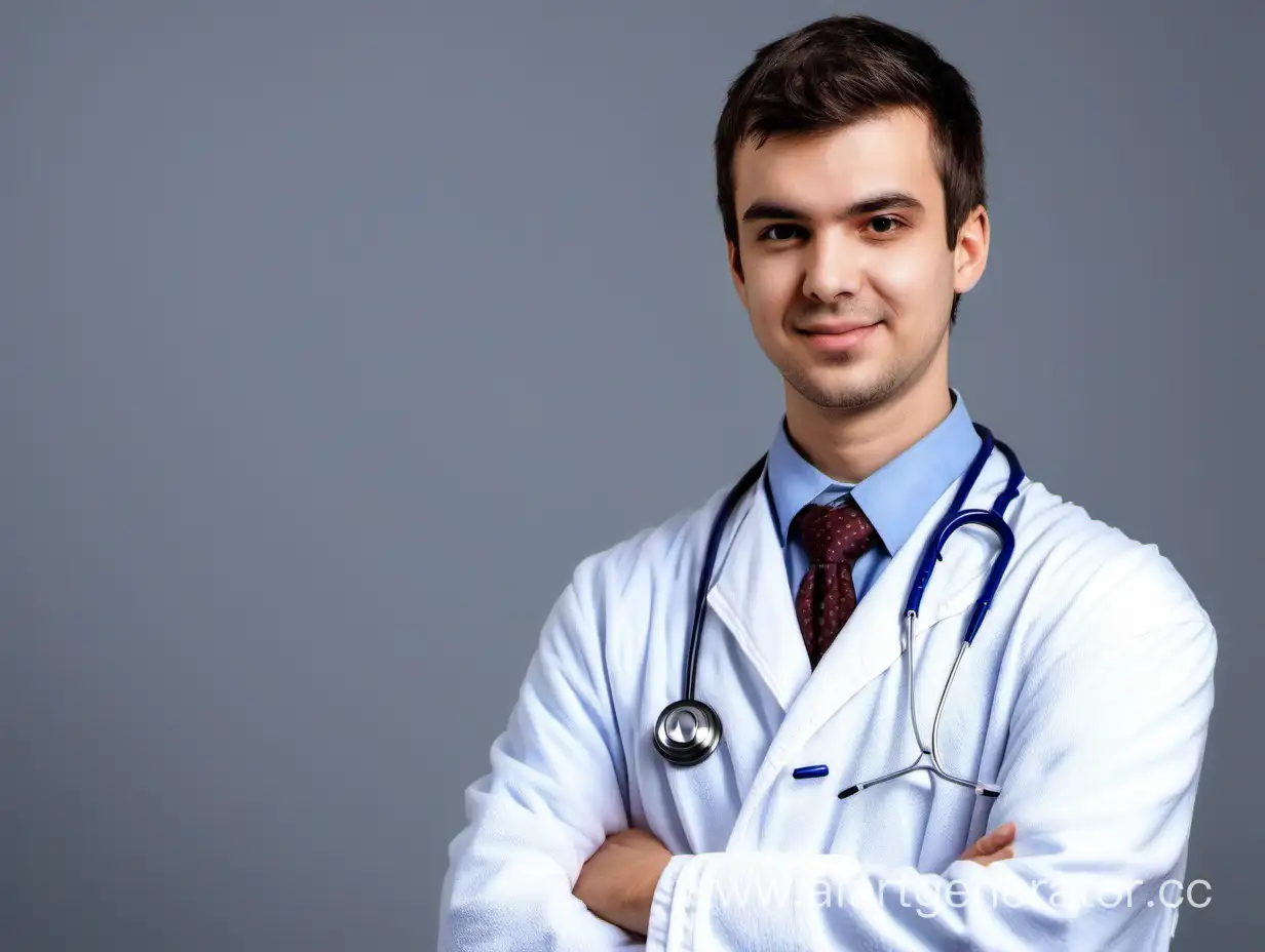 Young-Male-Doctor-in-Professional-Robe