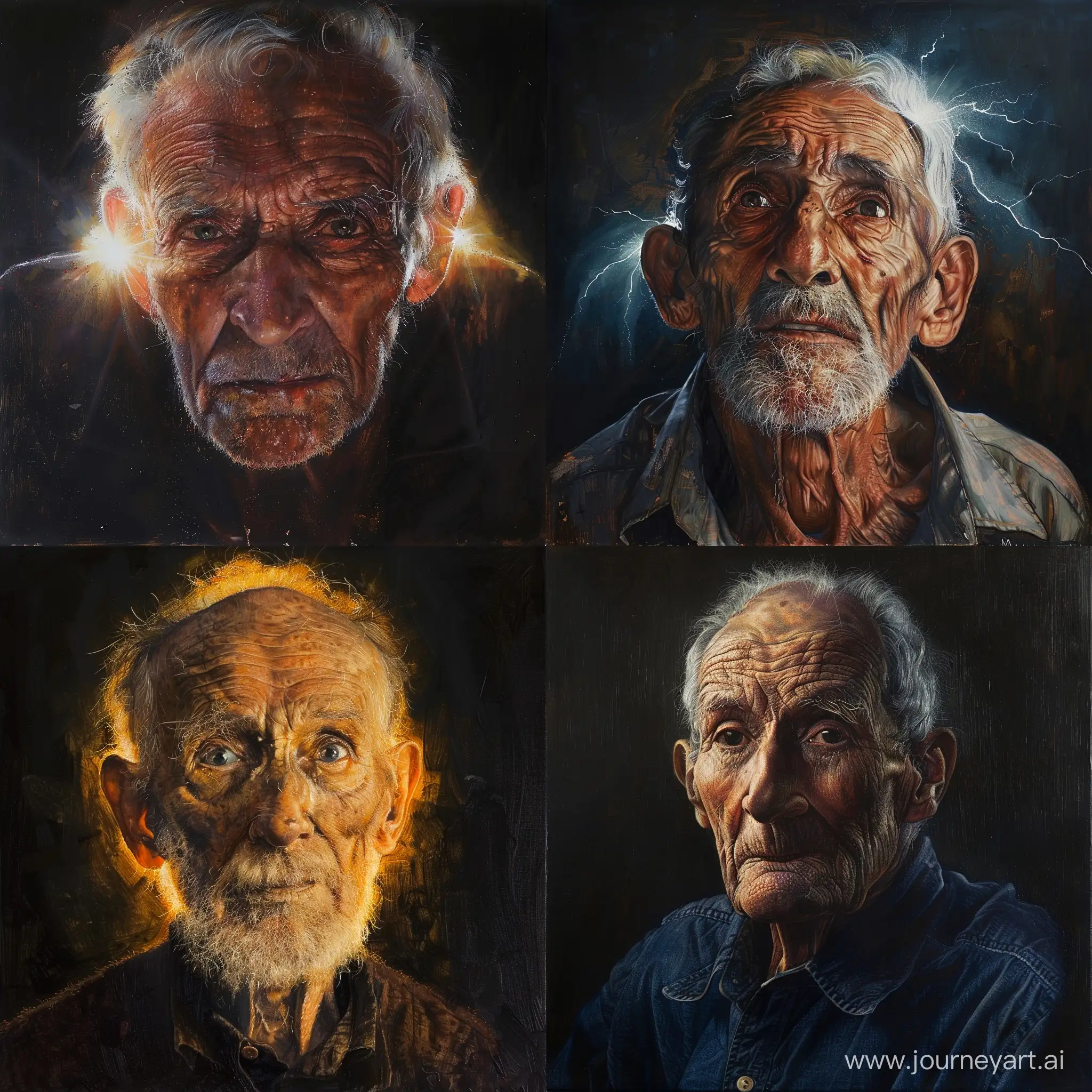 Elderly-Gentleman-Captured-in-Vivid-Flashes