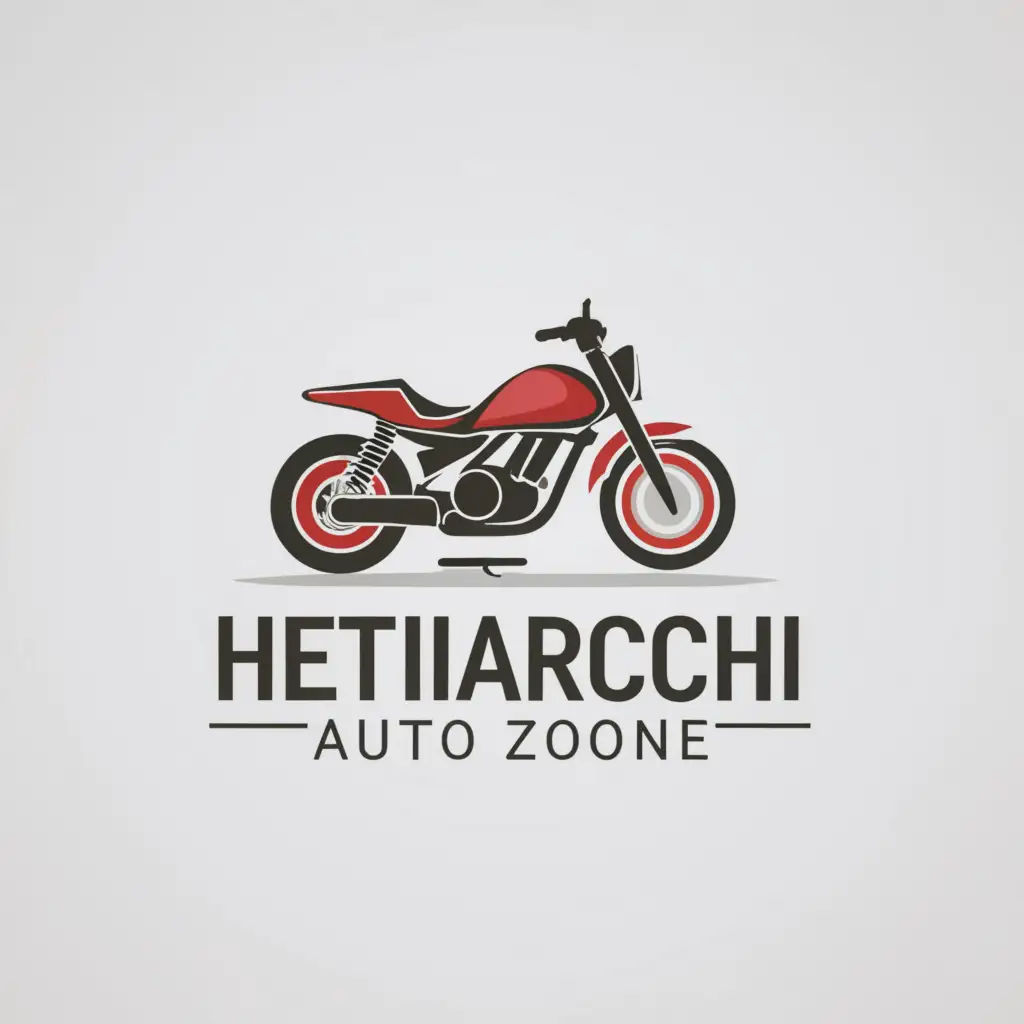 a logo design,with the text "Hettiarachchi Auto Zone", main symbol:a bike,Moderate,clear background