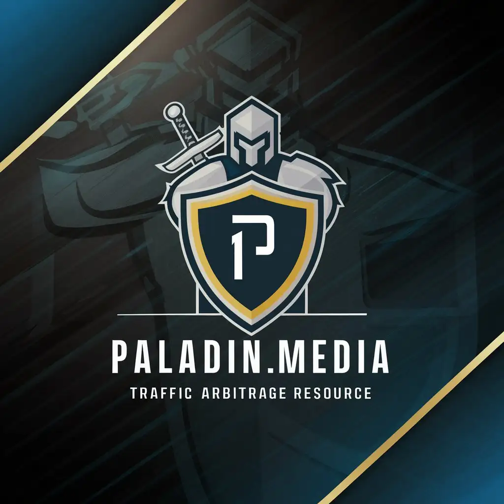 сделай логотип для сайта PALADIN.MEDIA ресурс про арбитраж трафика