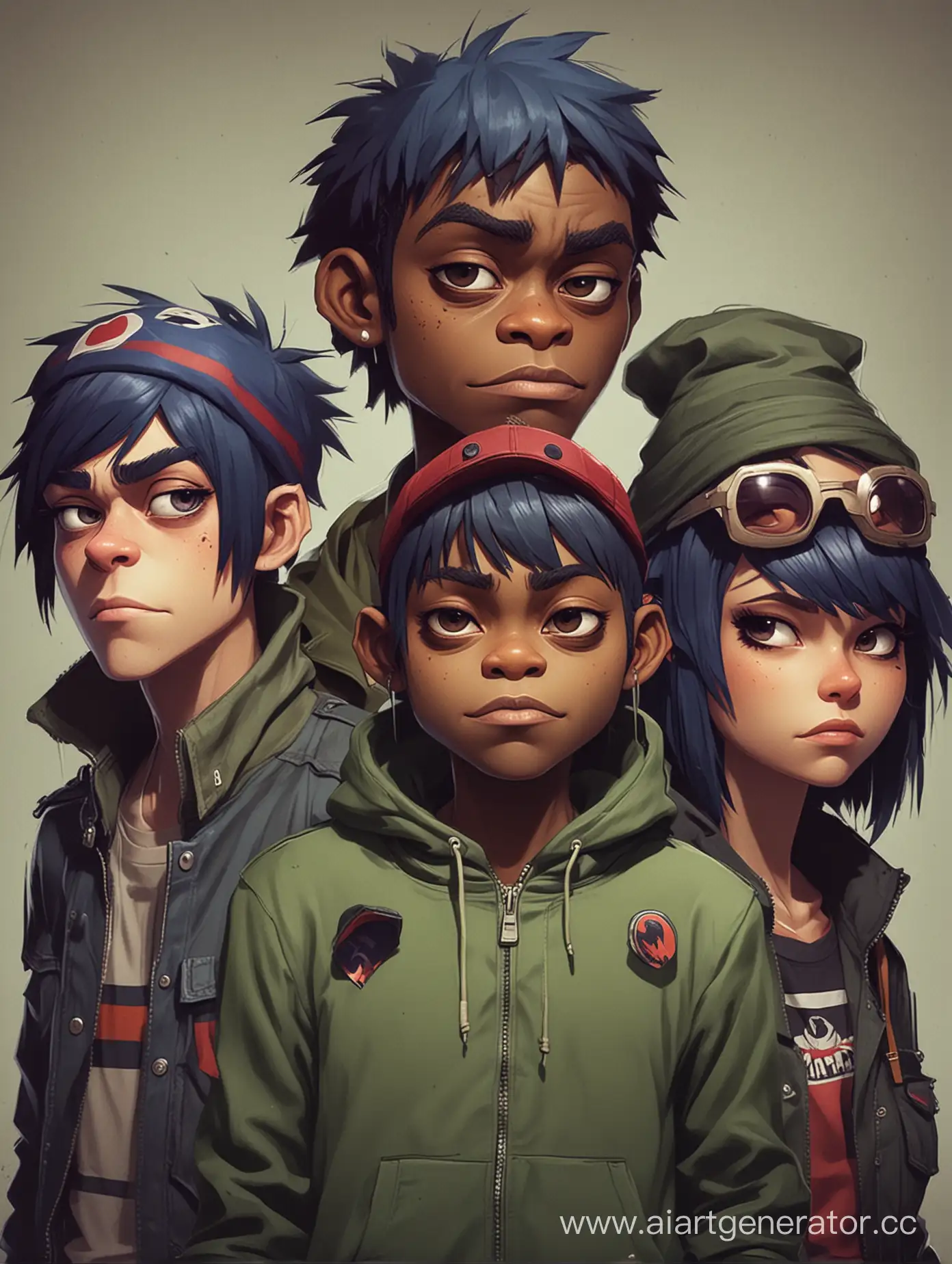 GorillazStyle-Group-Character-Poster