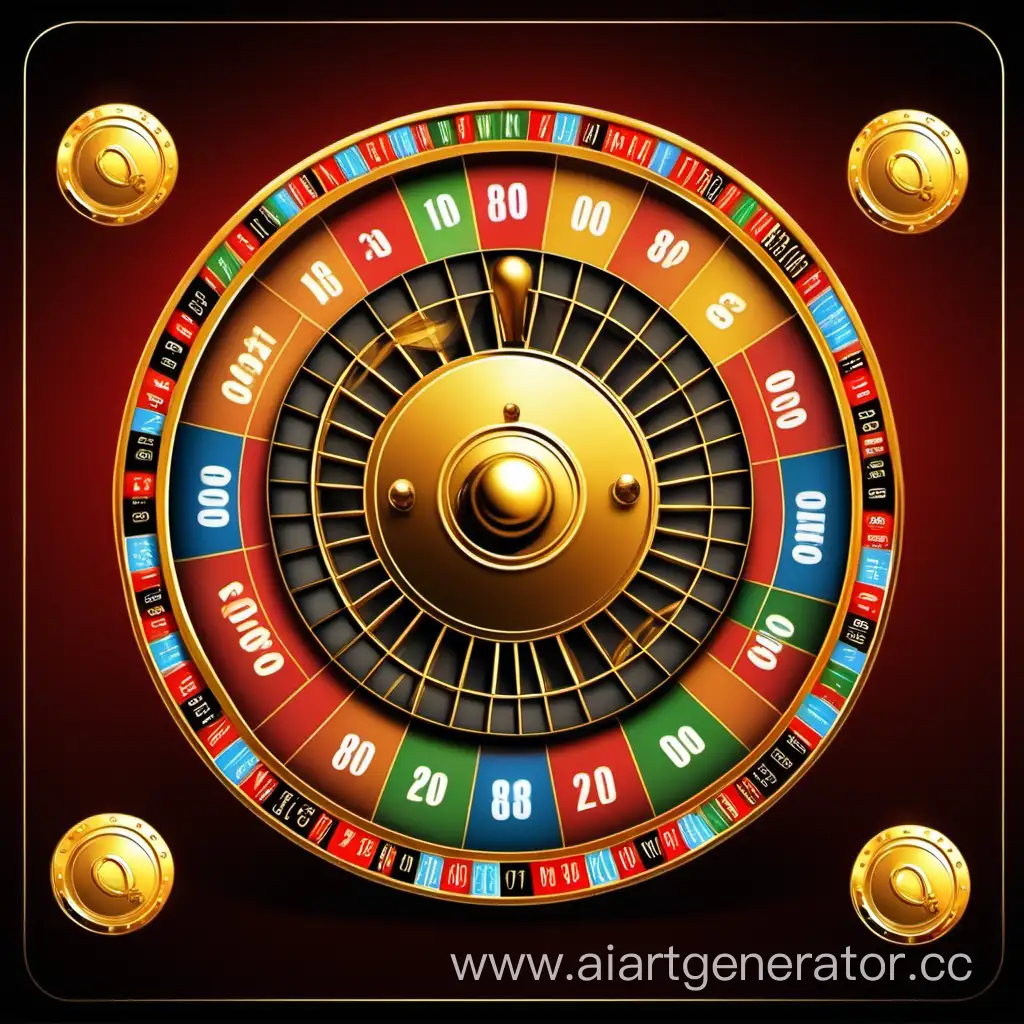 Golden-Roulette-Wheel-with-8-Sectors-in-Online-Casino