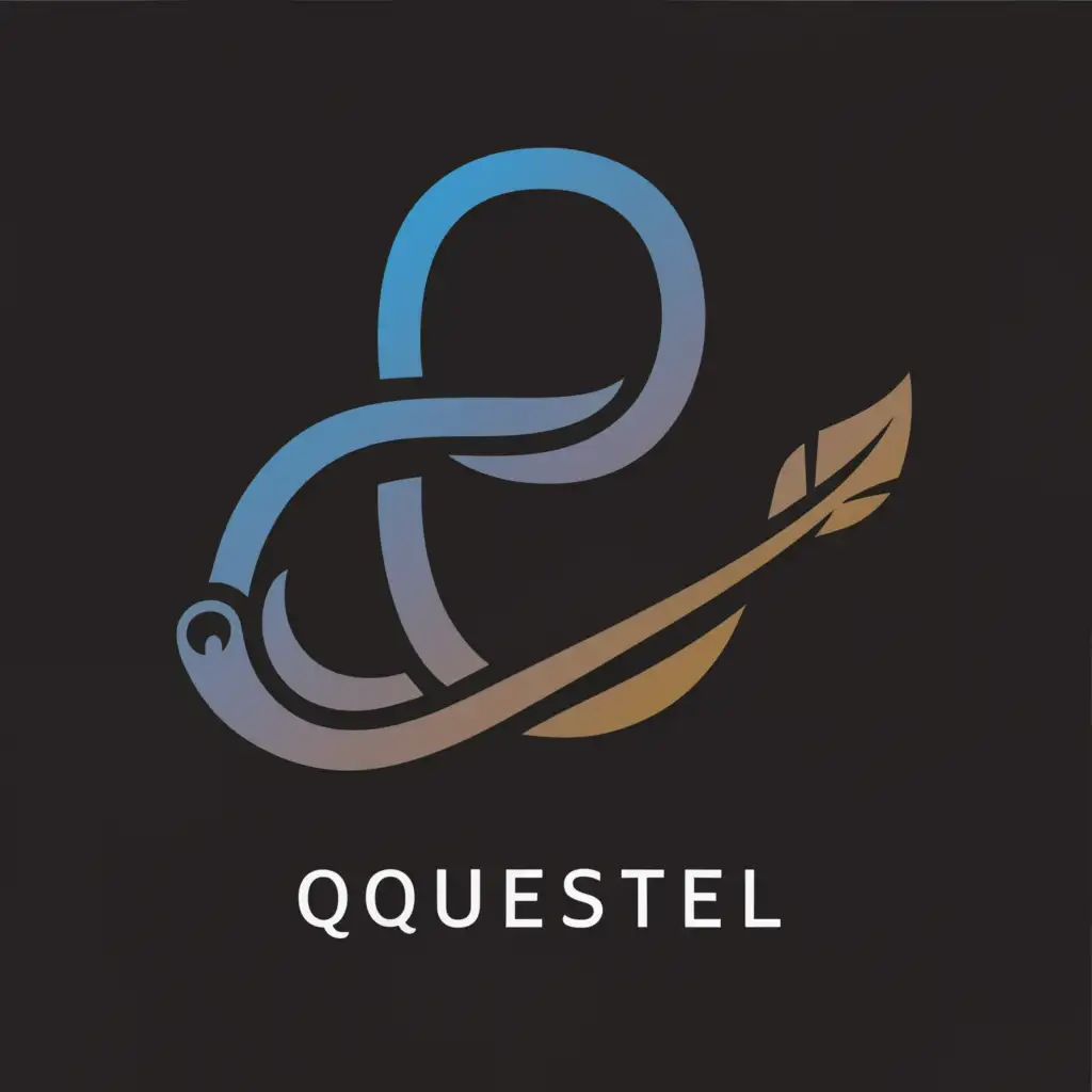 a logo design,with the text "questel", main symbol:q,Moderate,clear background