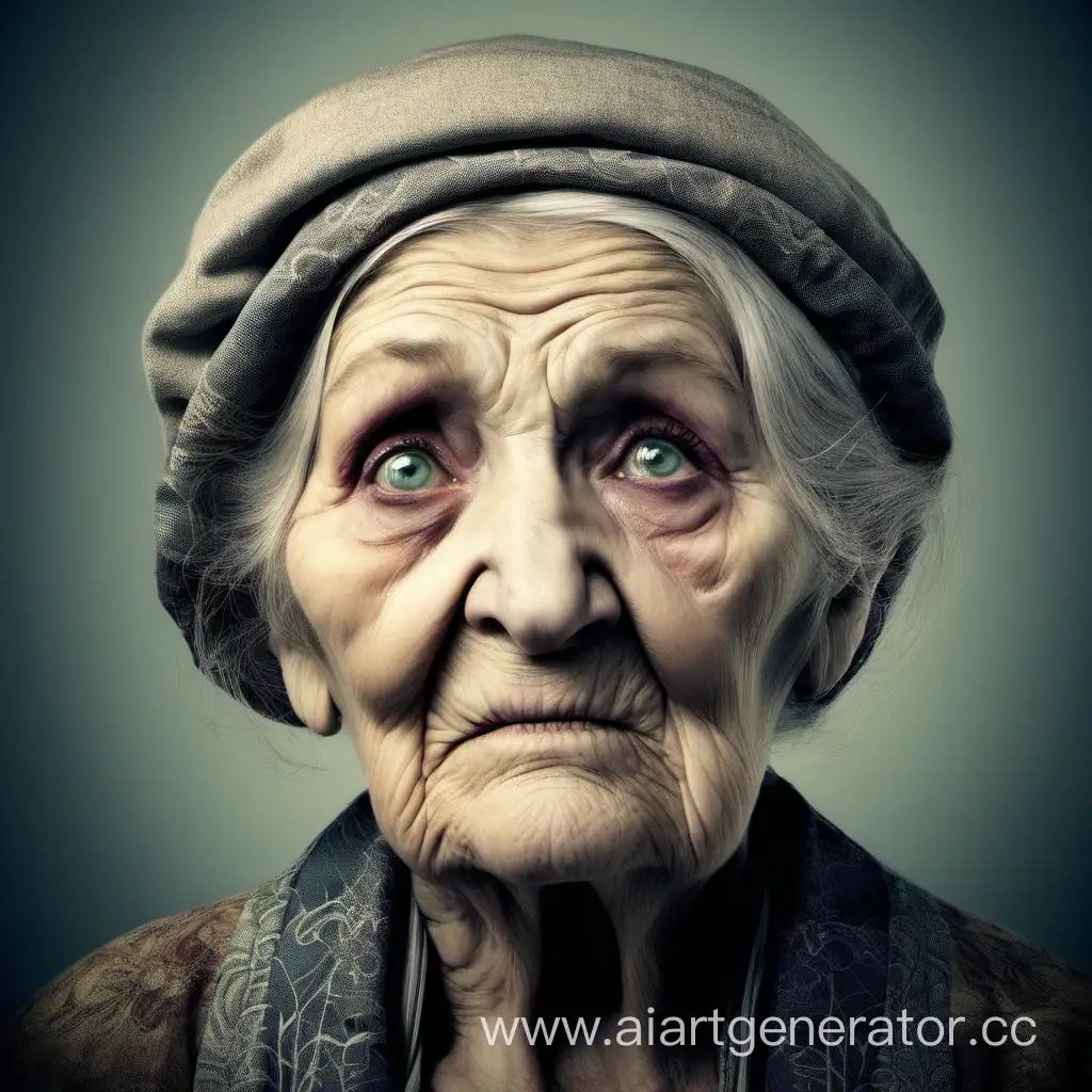 Cunning-and-Beautiful-Old-Woman-in-Mysterious-Trouble