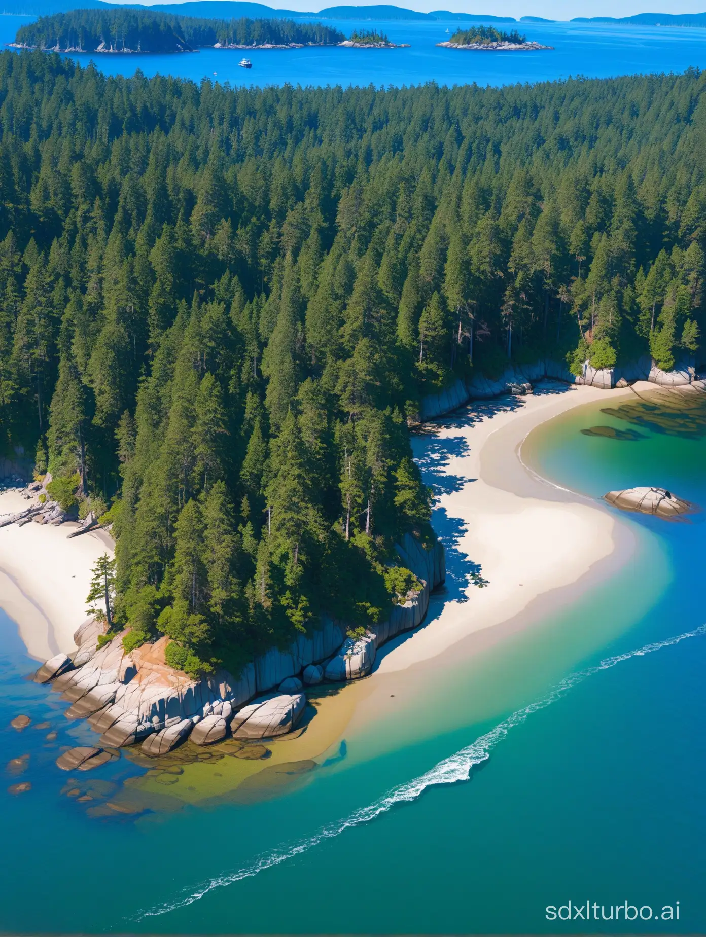 Tranquil-Sunset-Over-Gabriola-Island-Beach