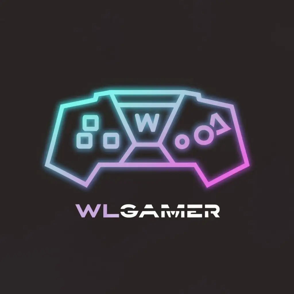 LOGO-Design-for-WLGamer-Dynamic-Game-Controller-Symbol-with-Modern-Entertainment-IndustryReady-Aesthetic