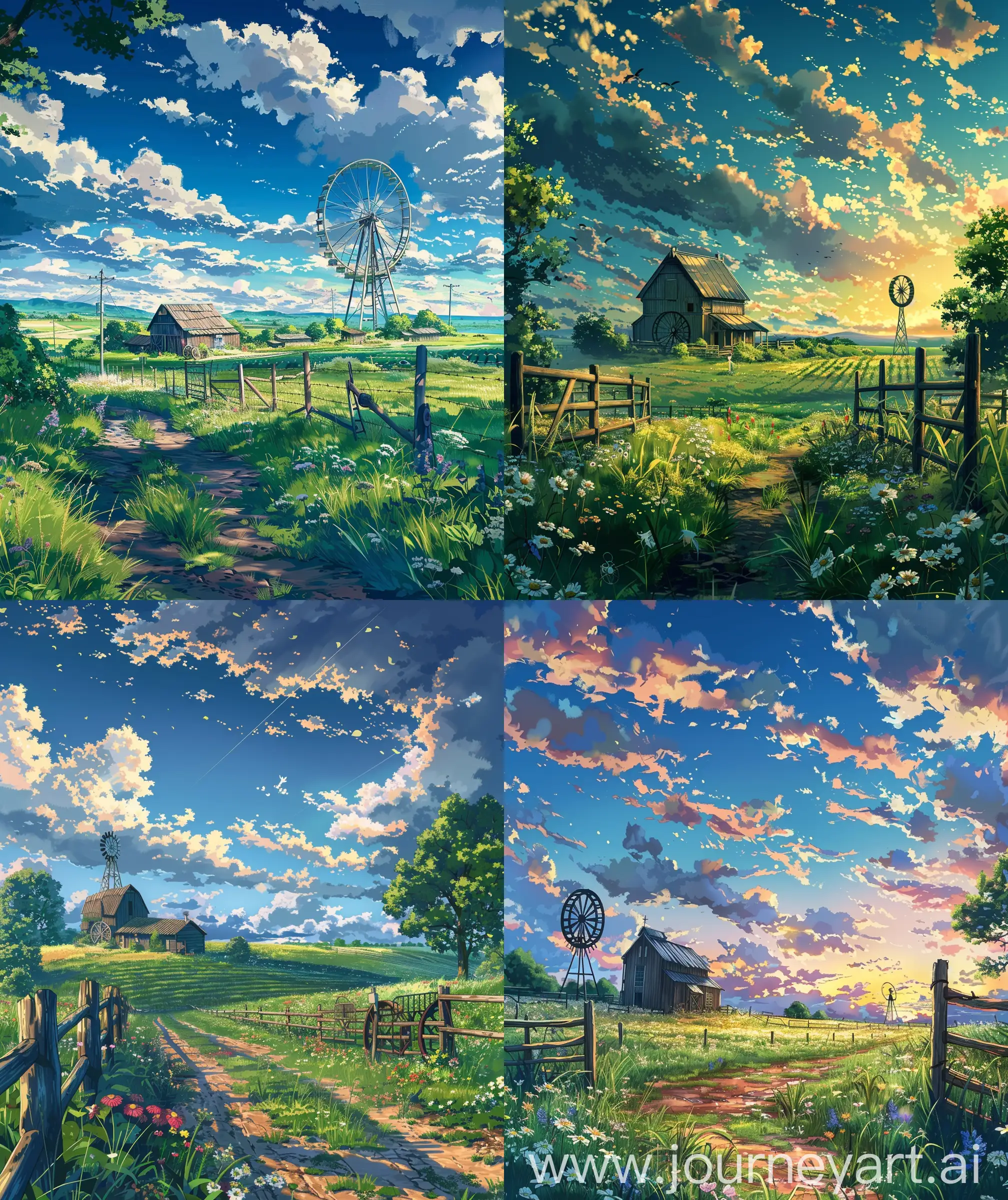 AnimeInspired-Farmland-Ghibli-and-Makoto-Shinkai-Style