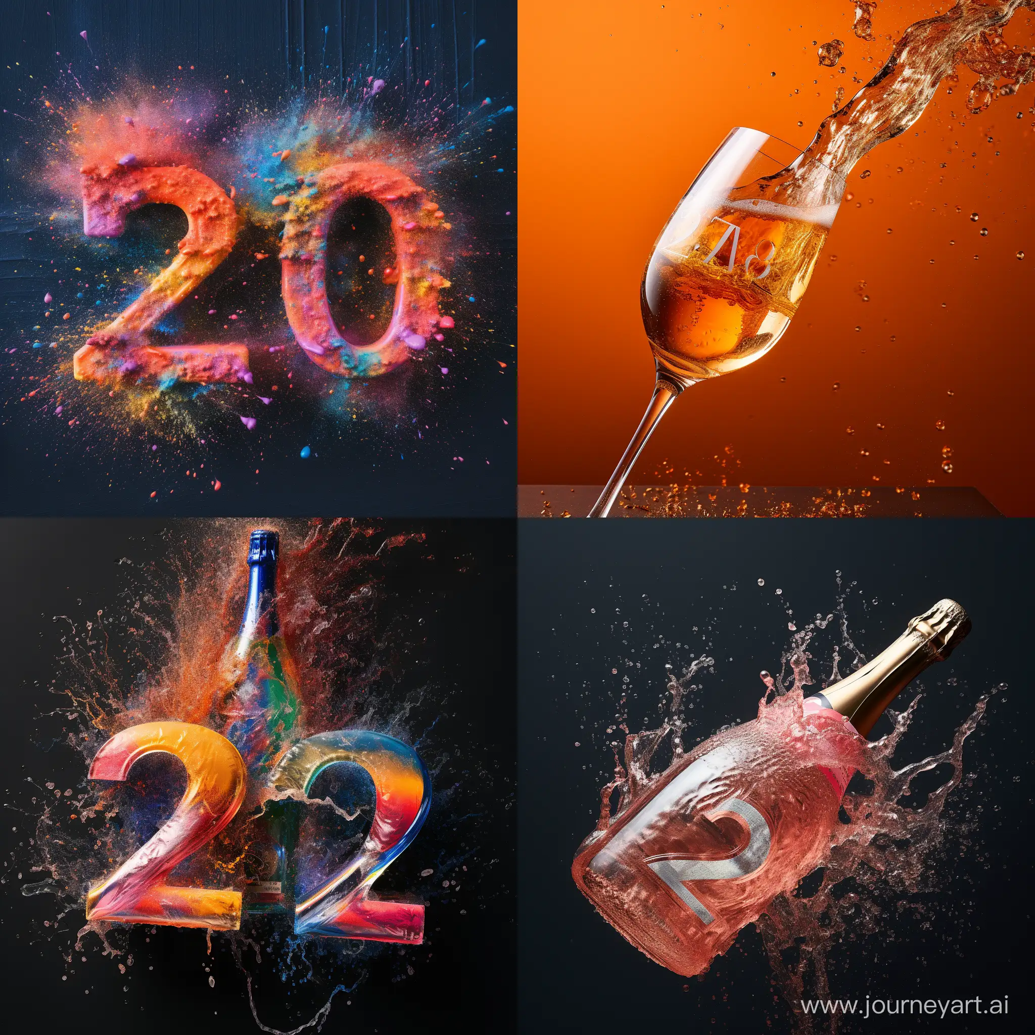 Celebrate-2024-with-Liquid-Champagne-Typography