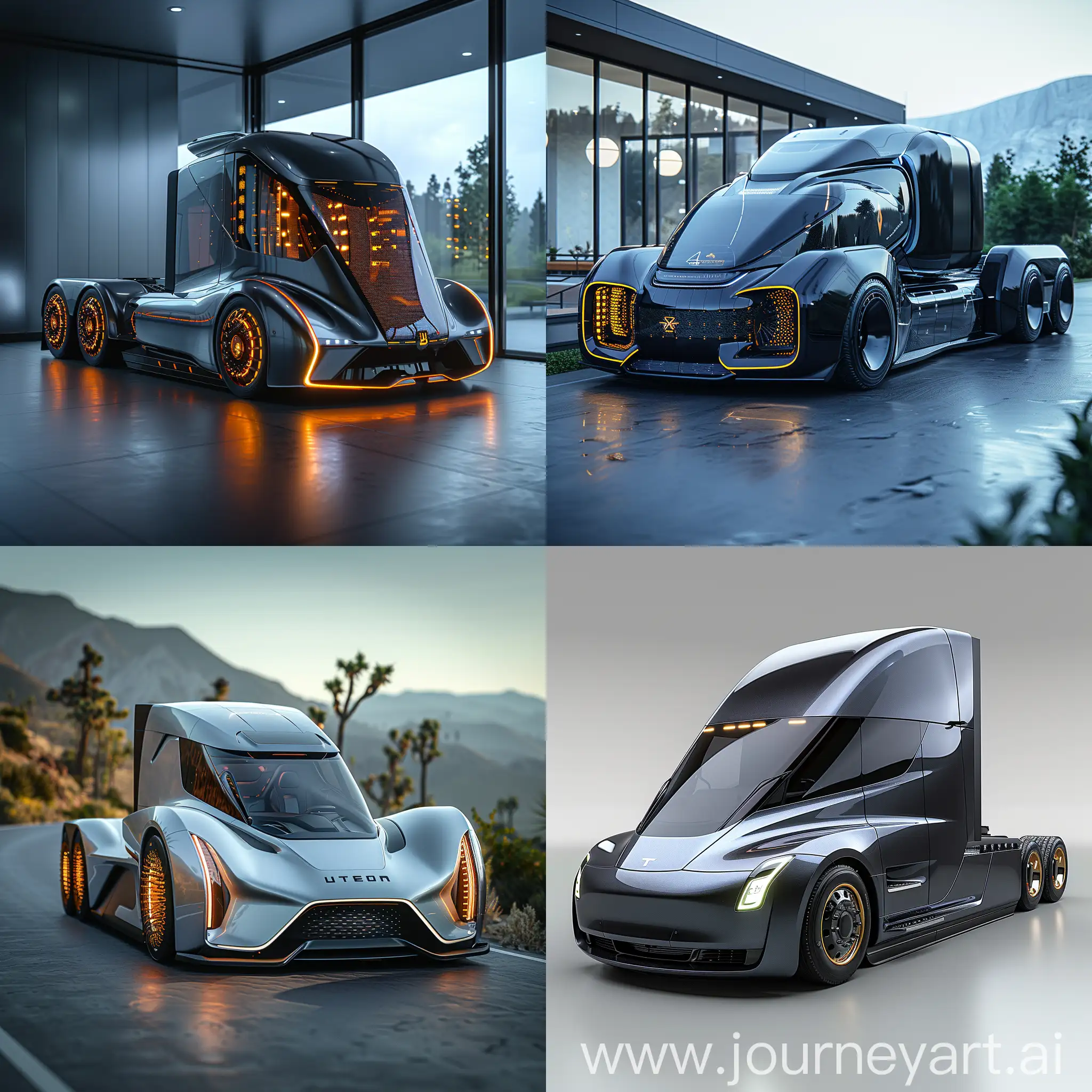 Futuristic-Electric-Truck-with-Solar-Panels-and-Autonomous-Driving