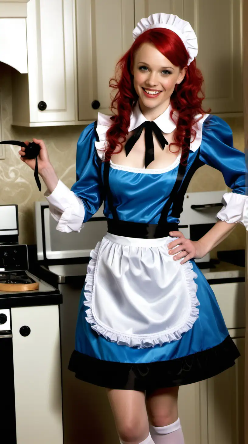 Elegant French Maid Costume Party with Smiling Mothers and Daughters