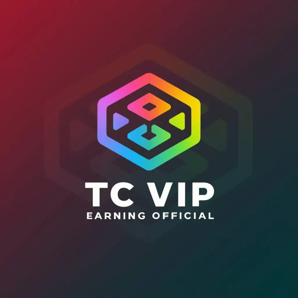 a logo design,with the text "TC VIP EARNING OFFICIAL", main symbol:color prediction game,Moderate,clear background