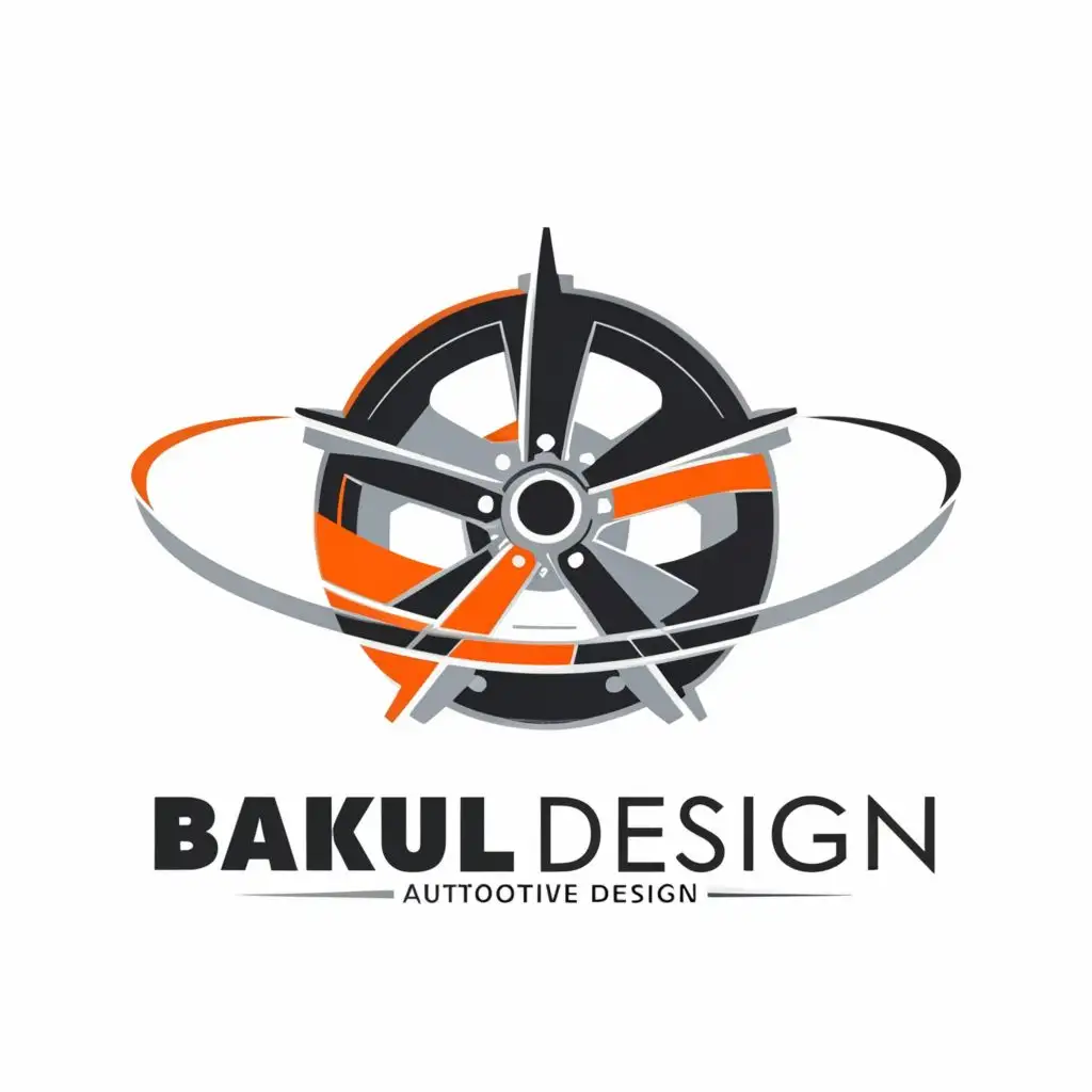 a logo design,with the text "Bakul Design", main symbol:Automotive,Moderate,be used in Technology industry,clear background