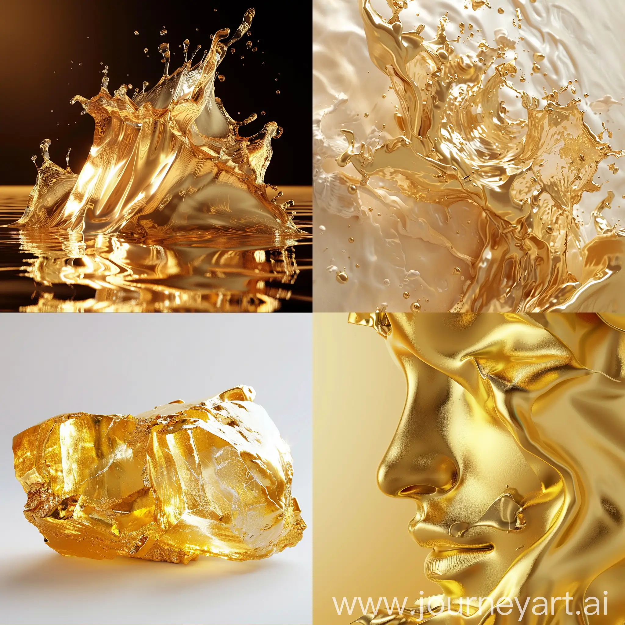 Realistic-Golden-Ice-Sculpture-Creating-a-Chilling-Ambiance
