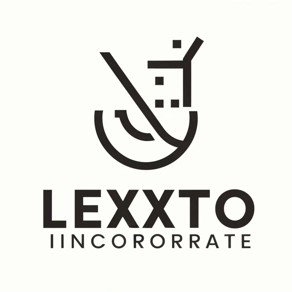 a logo design,with the text "LEXTO INCORPORATE", main symbol:Cocktail,Minimalistic,be used in Restaurant industry,clear background