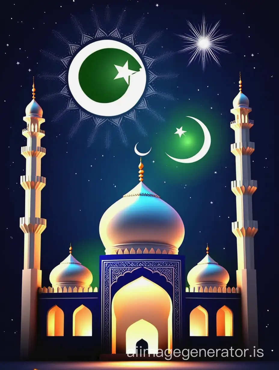 I am have a youtube And Facebook Channel which has name Explore Pakistan. Today is Ramzan Started And I want wish Ramzan Mubarak To My follweres and Subscriber. Please make a logo رمضان مبارک From Our Channel