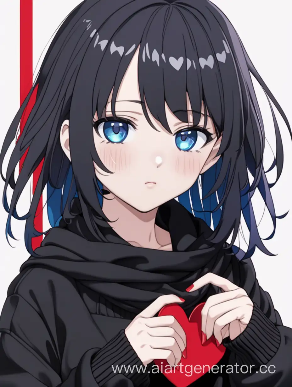 Stylish-Anime-Girl-Elegant-Black-Attire-with-a-Pop-of-Red