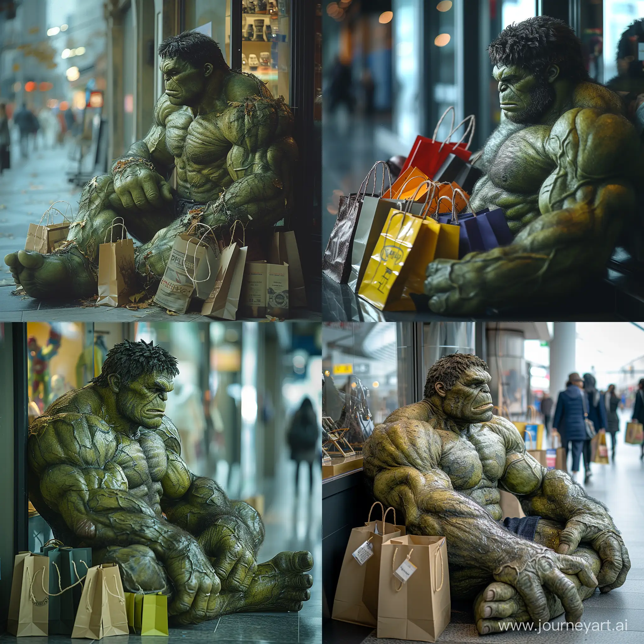 Weary-Hulk-Takes-a-Break-Amidst-Mall-Shopping-Spree