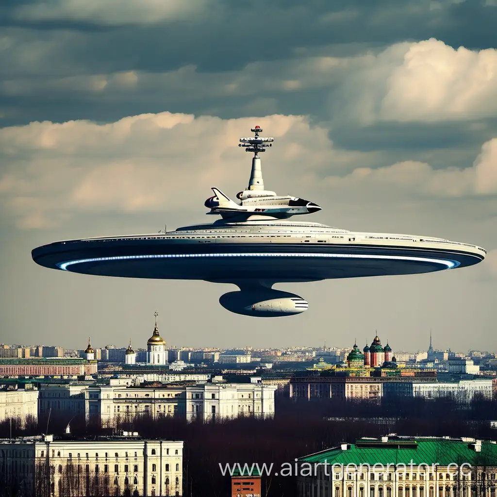 Uss Enterprise Ncc 1701 over Moscow.
