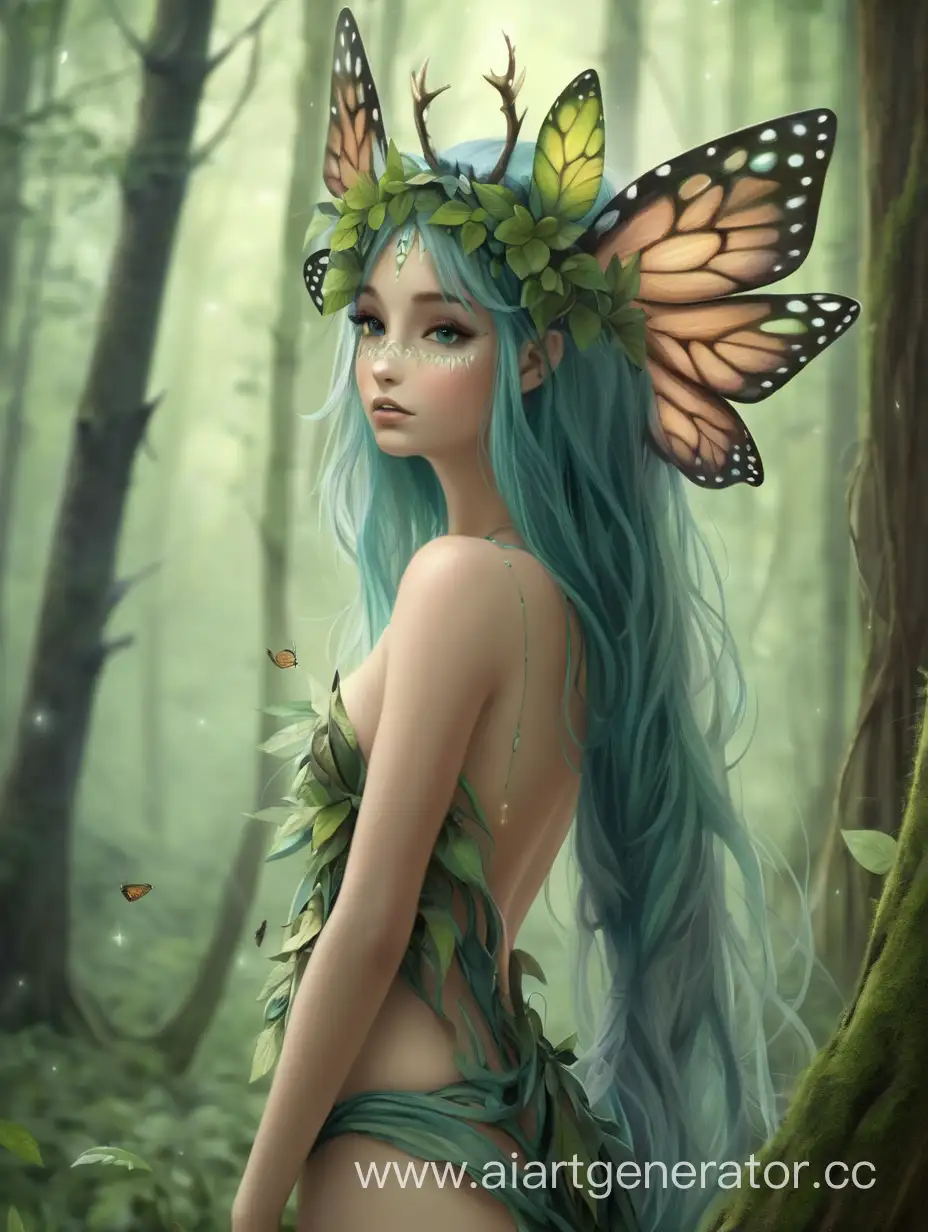 Enchanting-Forest-Nymph-Surrounded-by-Ethereal-Glowing-Flora