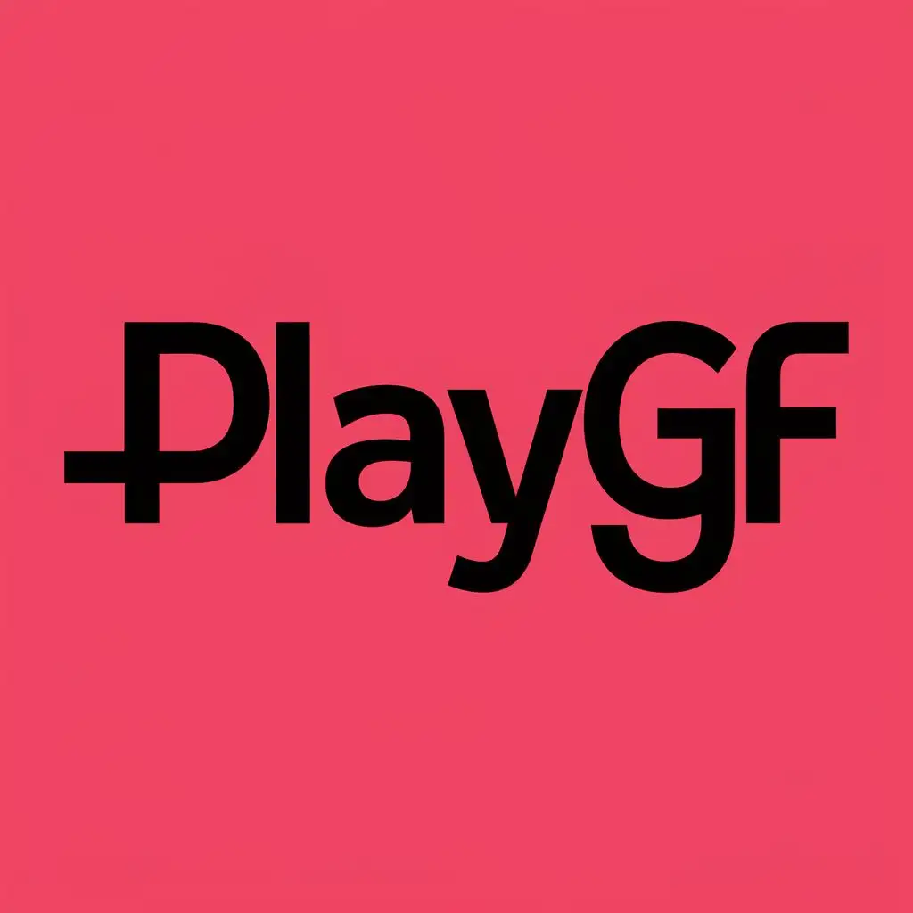 logo, PLAYGF, with the text "PLAYGF", typography, be used in Medical Dental industry