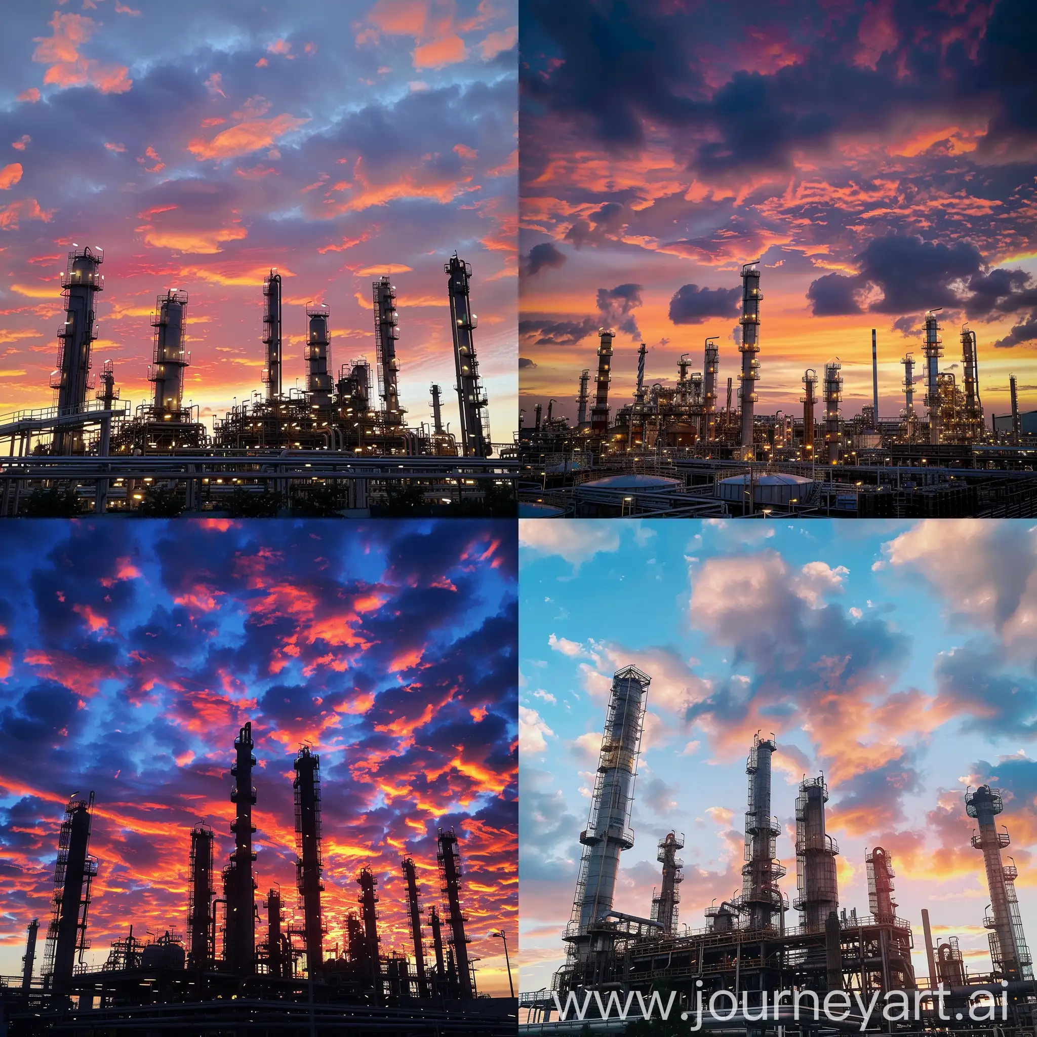 Scenic-Refinery-with-Vibrant-Sky