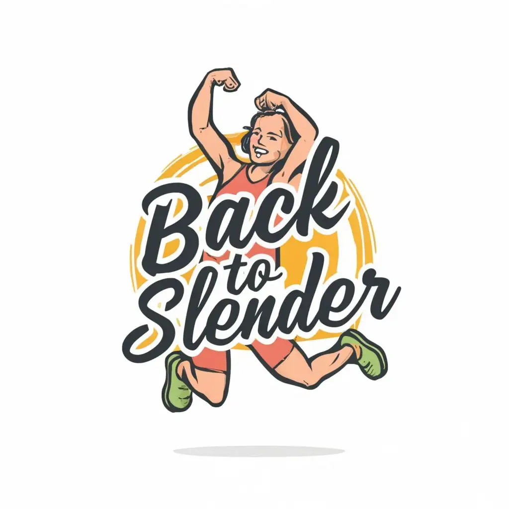 LOGO-Design-For-Back-to-Slender-Typography-Featuring-a-MiddleAged-Person-Embracing-Fitness