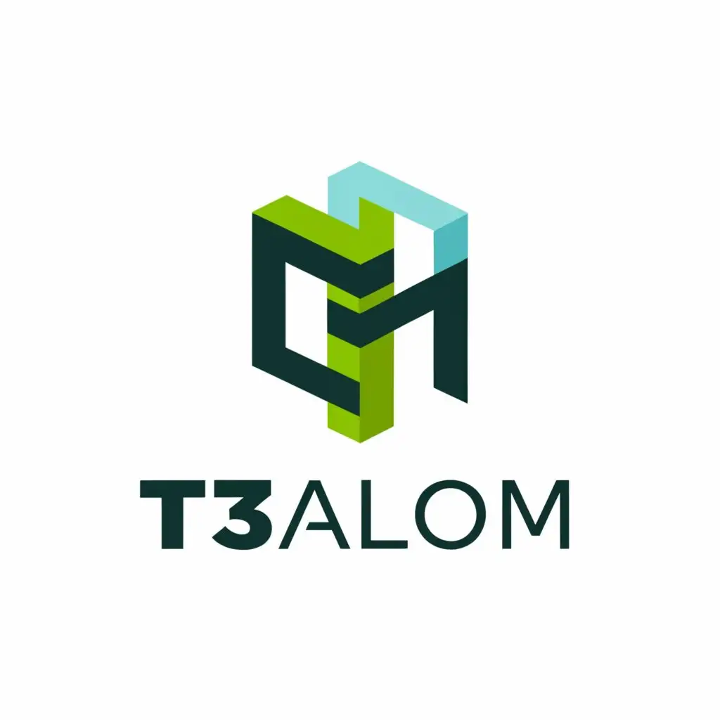 a logo design, with the text T3allom, main symbol: T3, Moderate, clear background