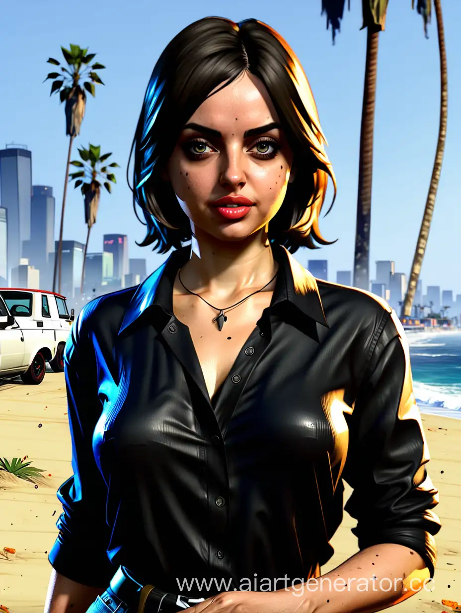 Ana-de-Armas-Lookalike-Character-in-GTA-5-Online-Style