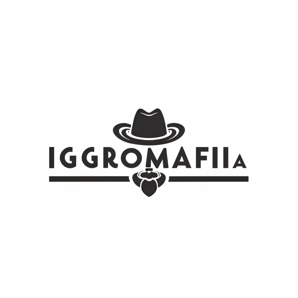 a logo design,with the text "Igromafia", main symbol:detective,Minimalistic,clear background