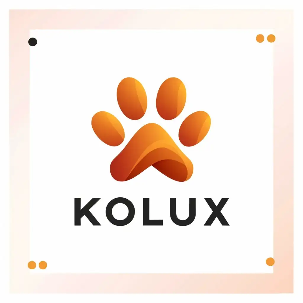 LOGO-Design-For-Kolux-Playful-Pet-Paw-in-Classic-Typography-on-Clean-Background
