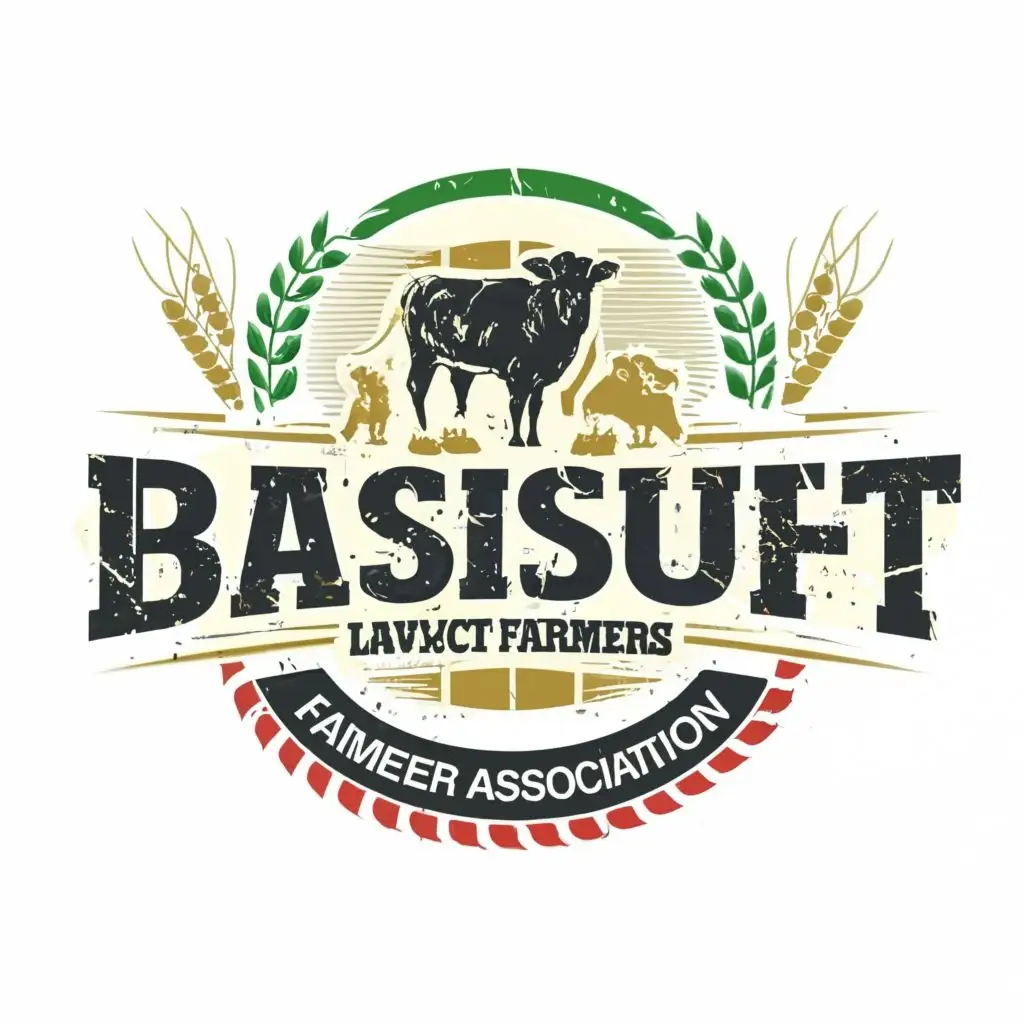 logo, Agriculture, with the text "Basuit Livestock Farmers Association", typography, be used in Animals Pets industry