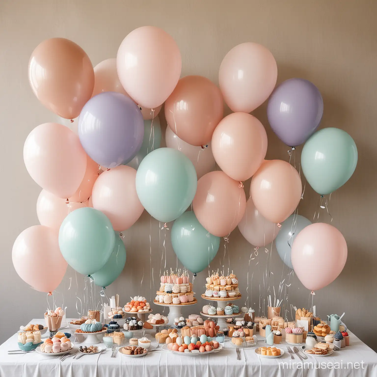 Joyful Balloon Party with a Comforting Color Palette