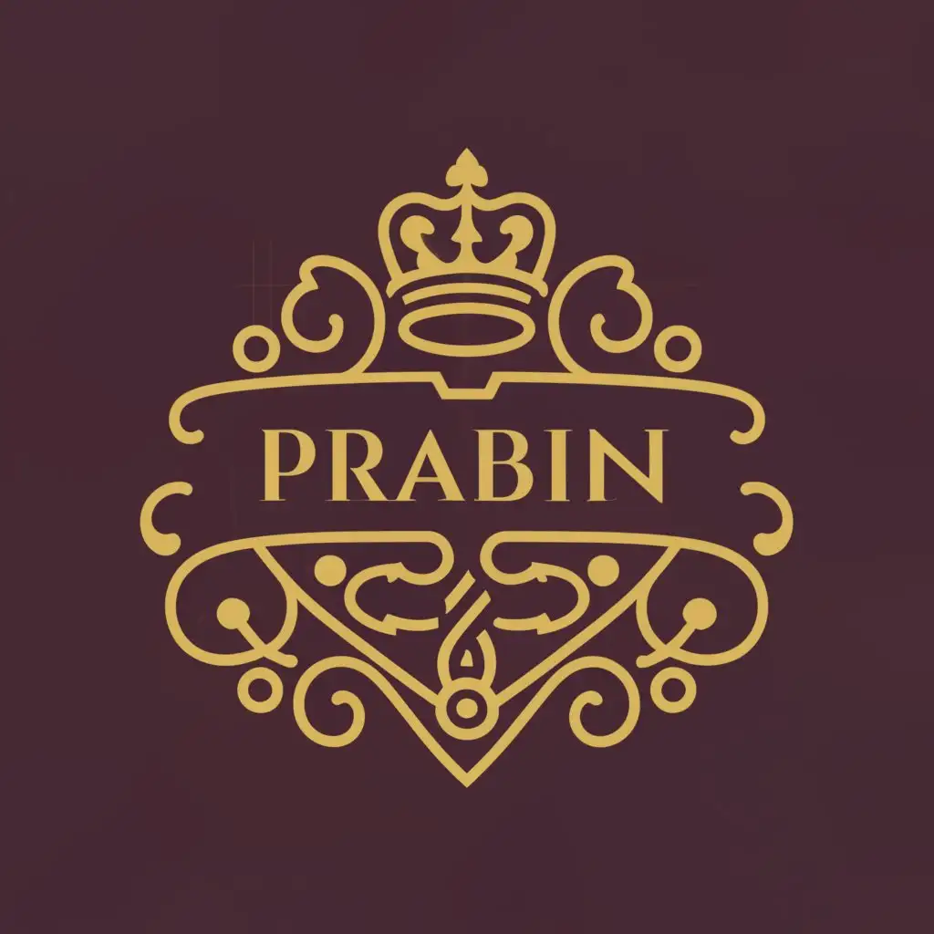 Logo-Design-For-Prabin-Elegance-and-Prestige-Embodied-in-Bold-Text-on-a-Clean-Background