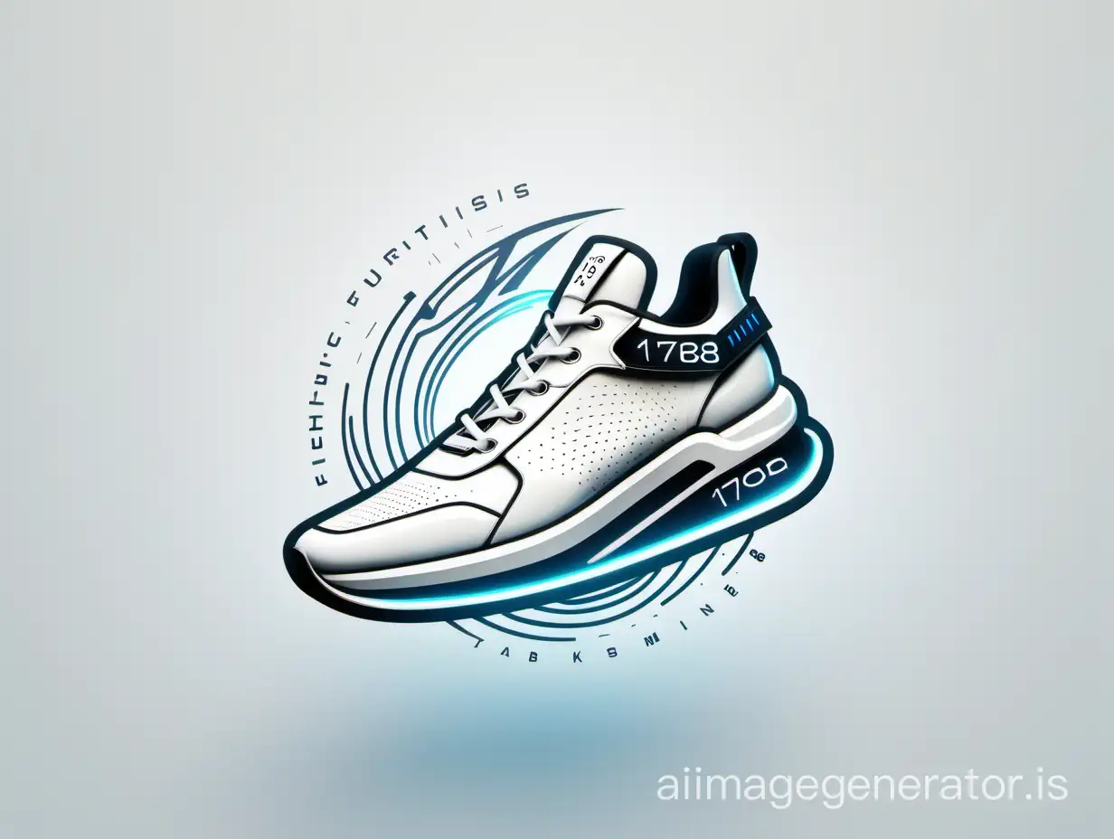 Futuristic sneaker 1788 logo