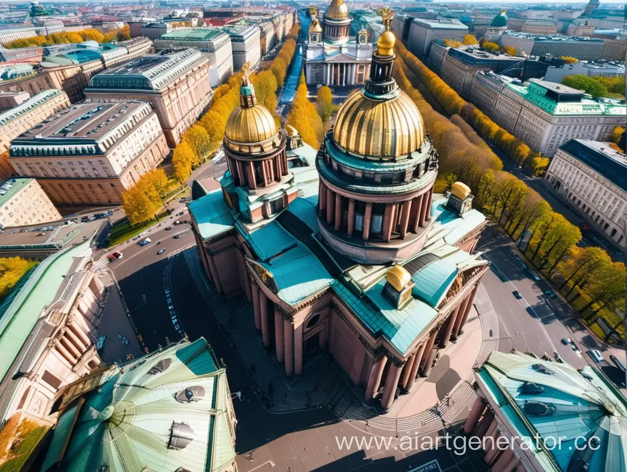 St-Isaacs-Cathedral-Top-View-Majestic-Aerial-Perspective-of-Iconic-Landmark