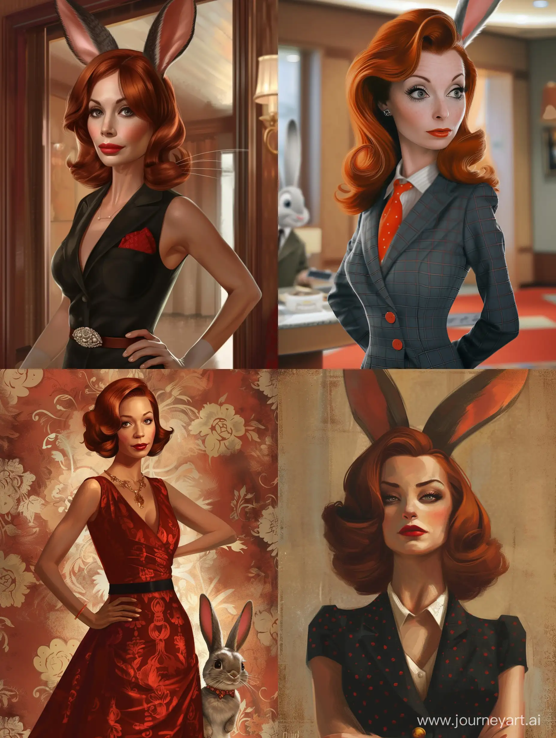 joan from mad men in the style of jessica rabbit