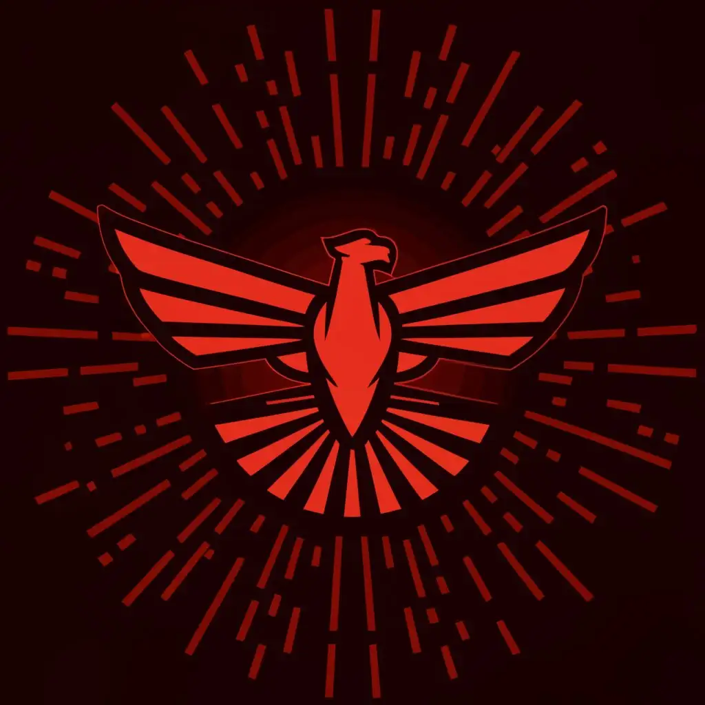 a logo design,with the text "Condor", main symbol:A red vectorial condor with dark background and red light,Minimalistic,clear background