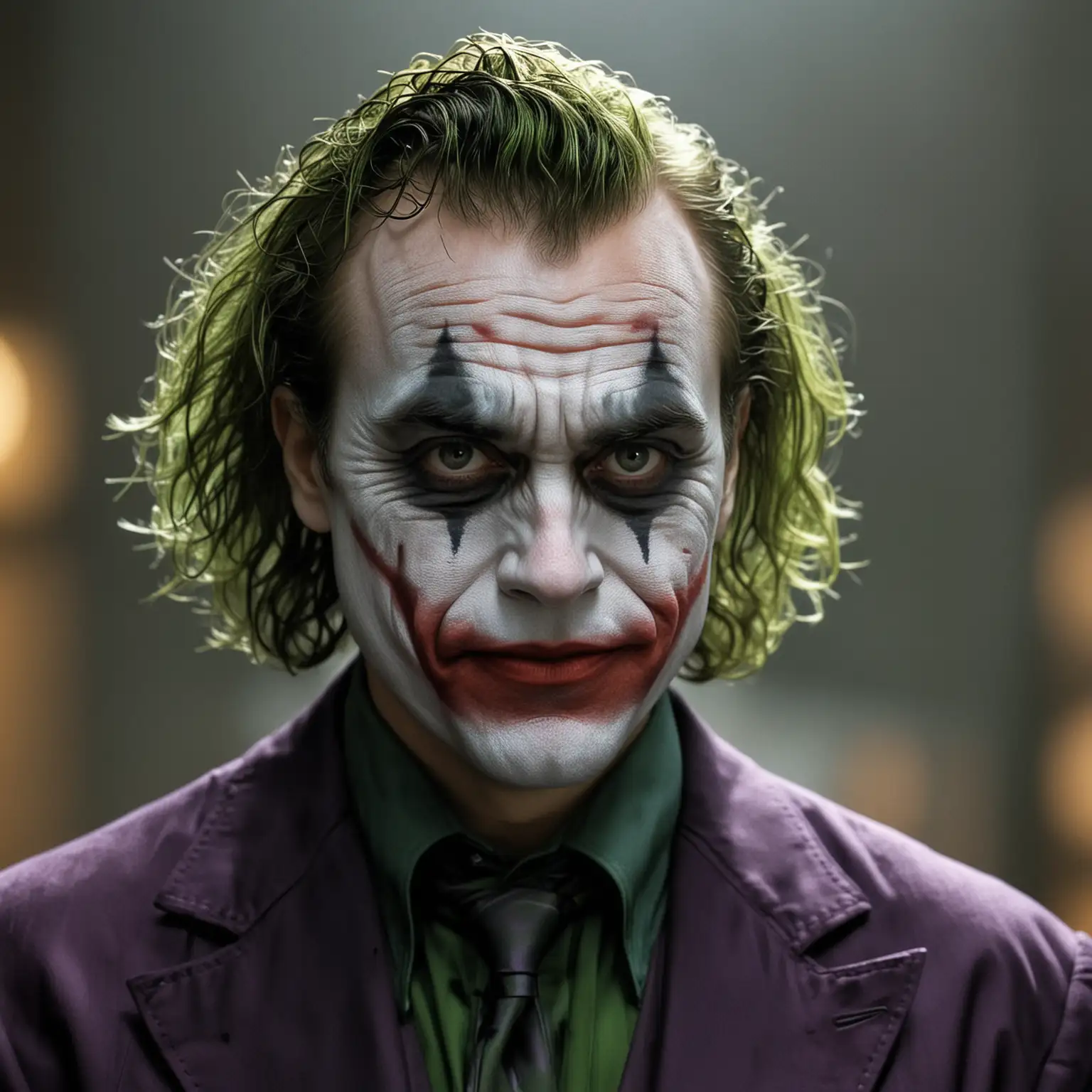 Picture of the joker from the movie with the write why so serious
