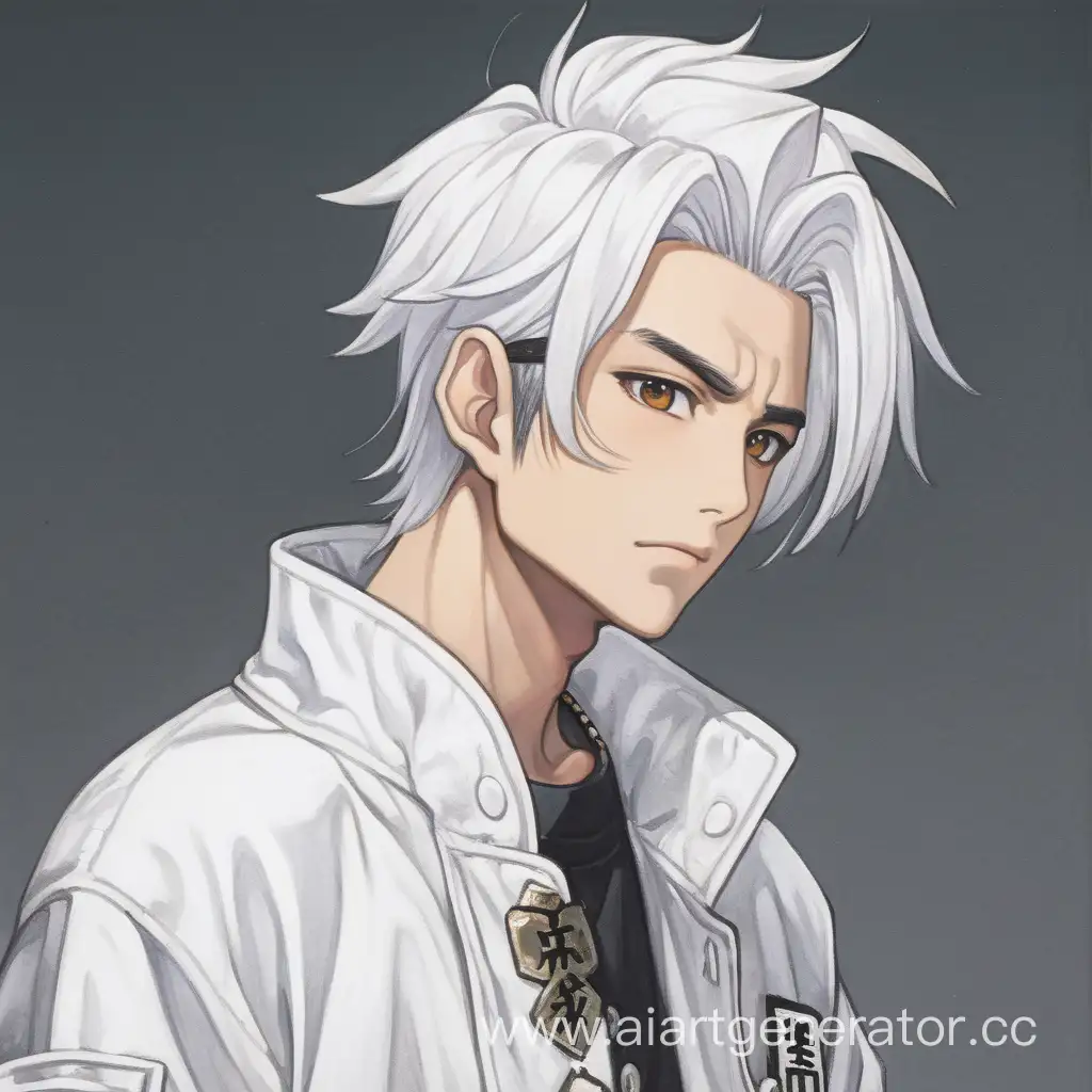 boy tokyo with white hair