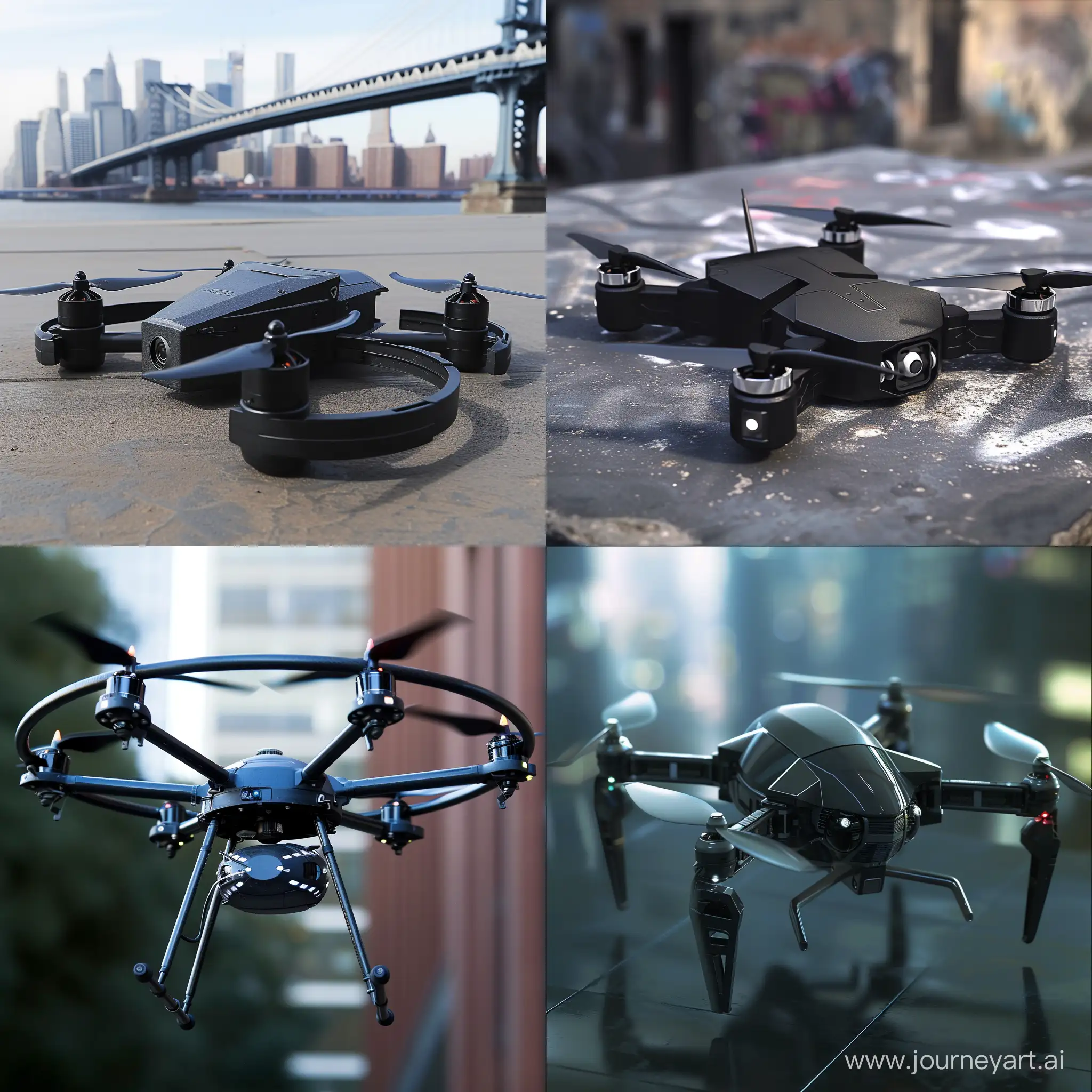 Imagine a compact robotic drone, that seamlessly navigates urban environments to monitor and prevent crimes.