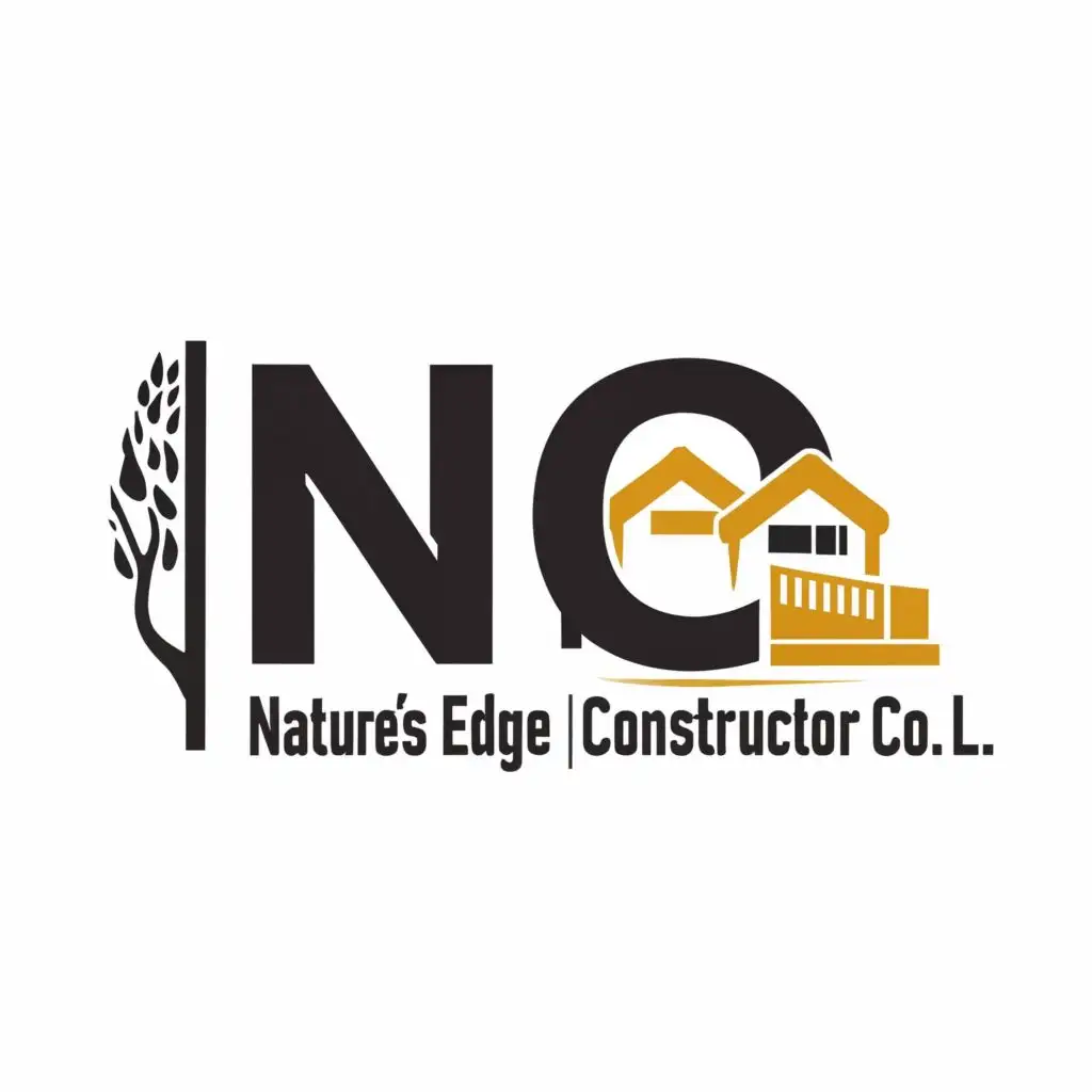 logo, NEC, with the text "Nature's Edge Constructor Co.,Ltd", typography, be used in Construction industry
