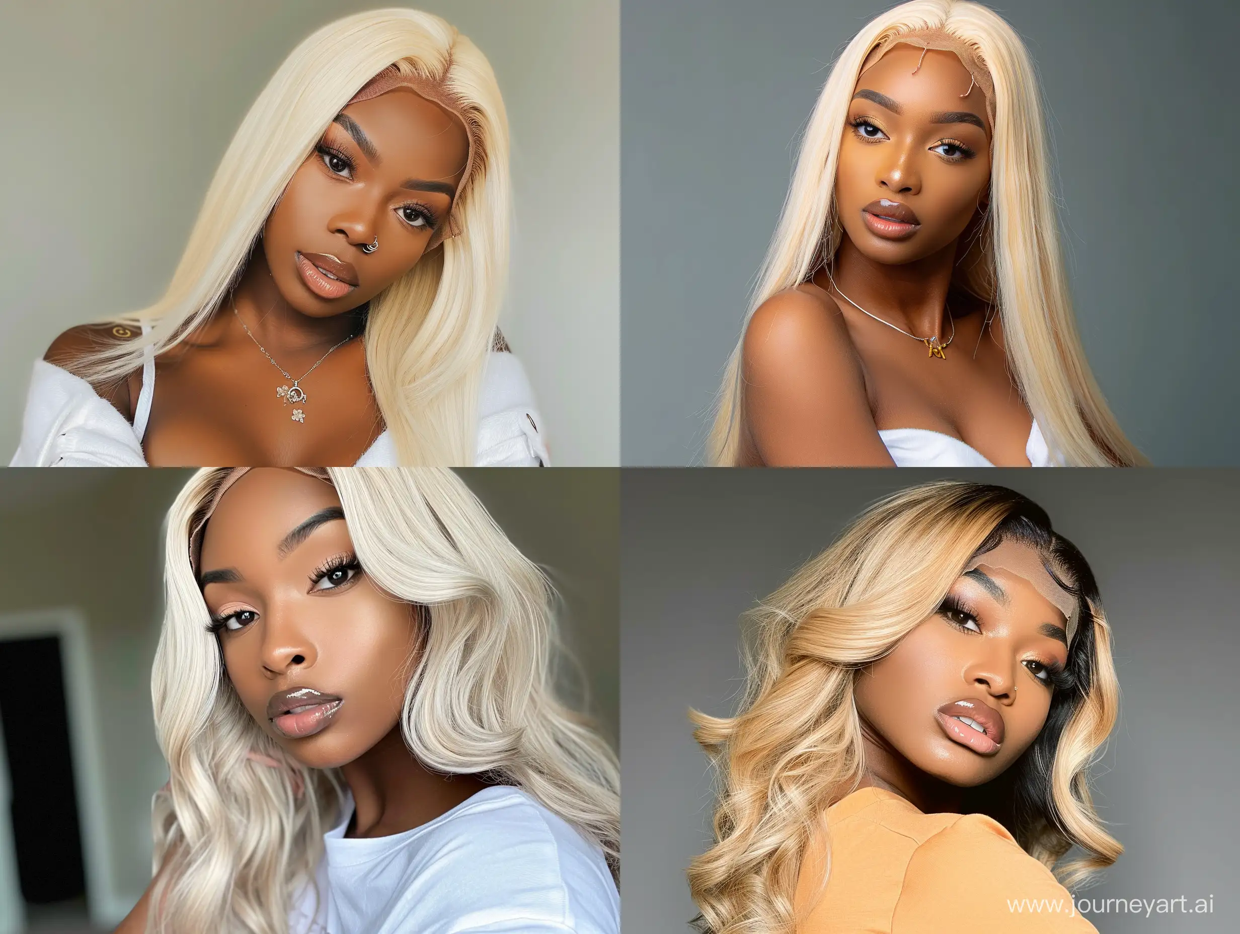 Stylish-Black-Woman-Showcasing-Blond-Lace-Wig-Vogue-Wig-Collection