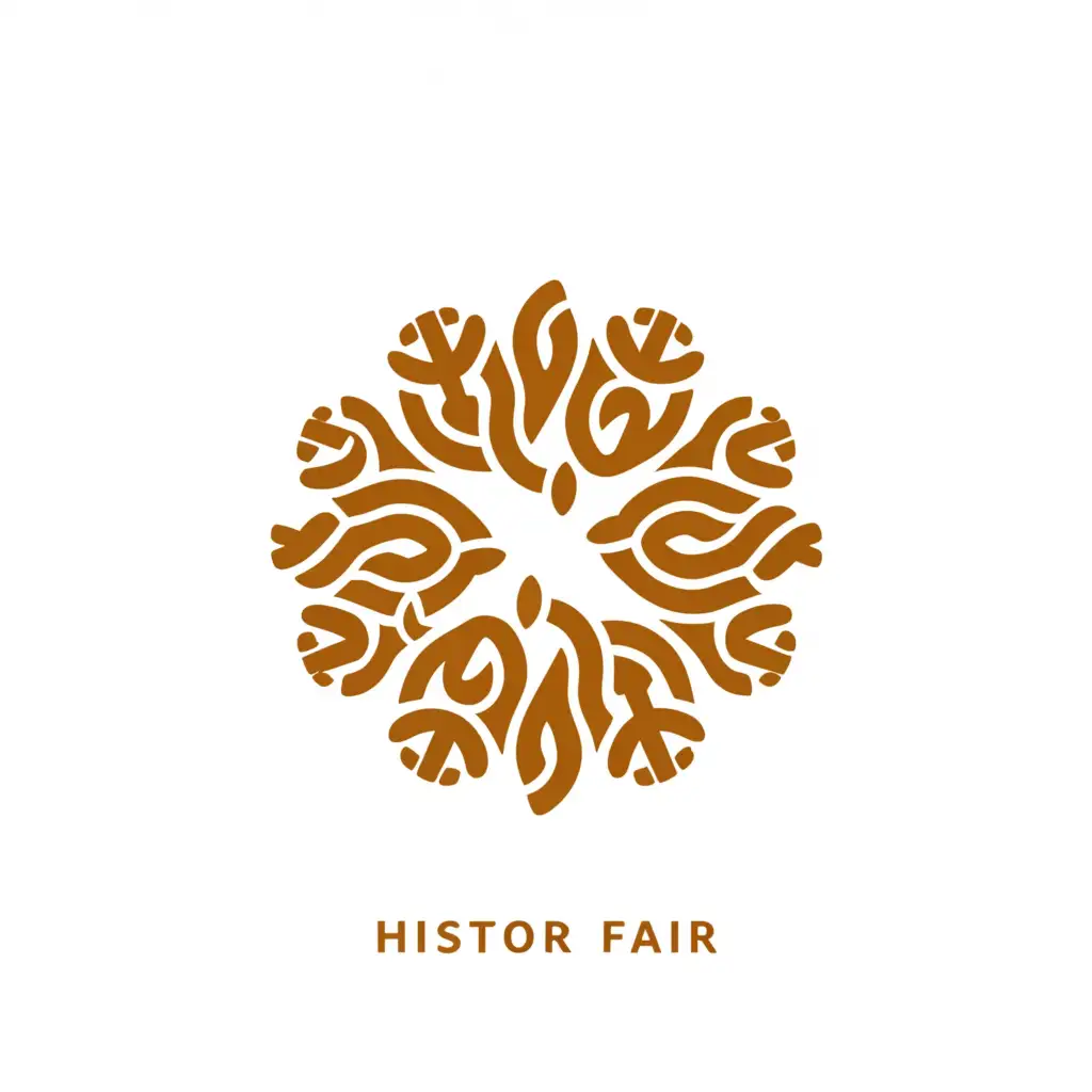 a logo design,with the text "History Fair ", main symbol:create a logo by symbolizing the archipelago's spice route with cloves and nutmeg.,Minimalistic,be used in Events industry,clear background