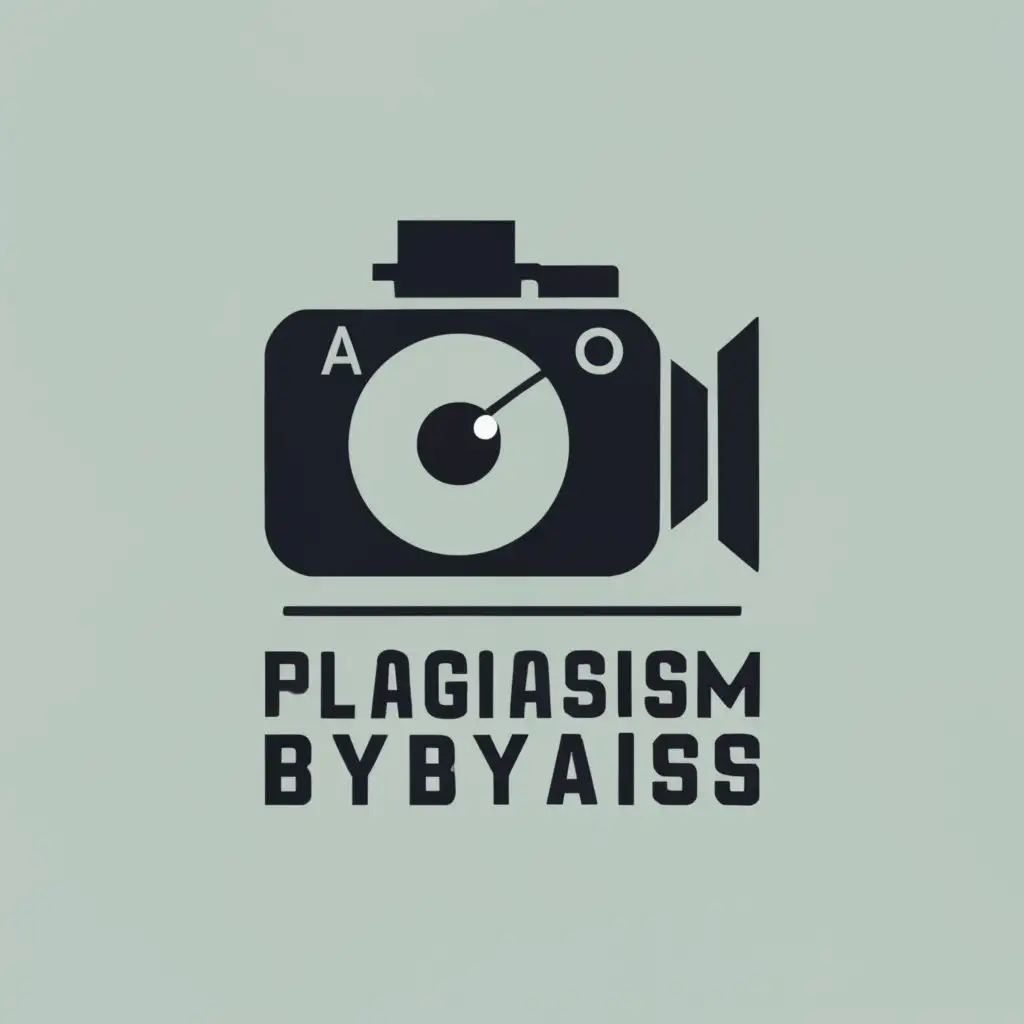 logo, Camera , with the text "Ai Plagiarism Bypass", typography, be used in Technology industry