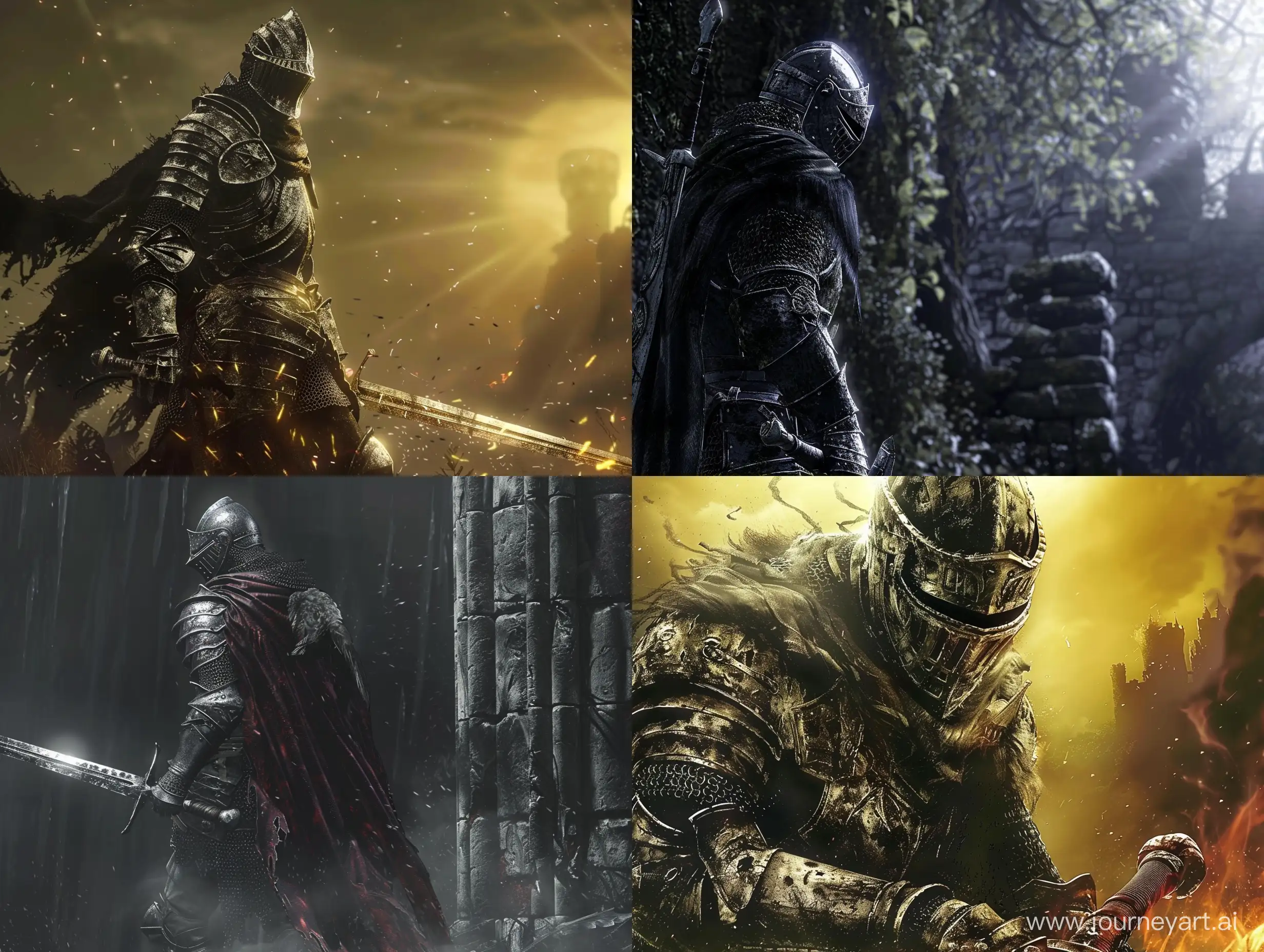 Intense-Battle-in-the-Shadows-Dark-Souls-Video-Game-Art