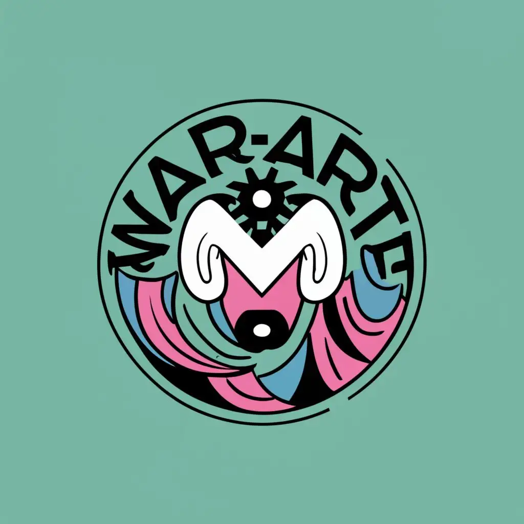 logo, MUSIC & WAVES, with the text "MAR-ARTE ROOM", typography