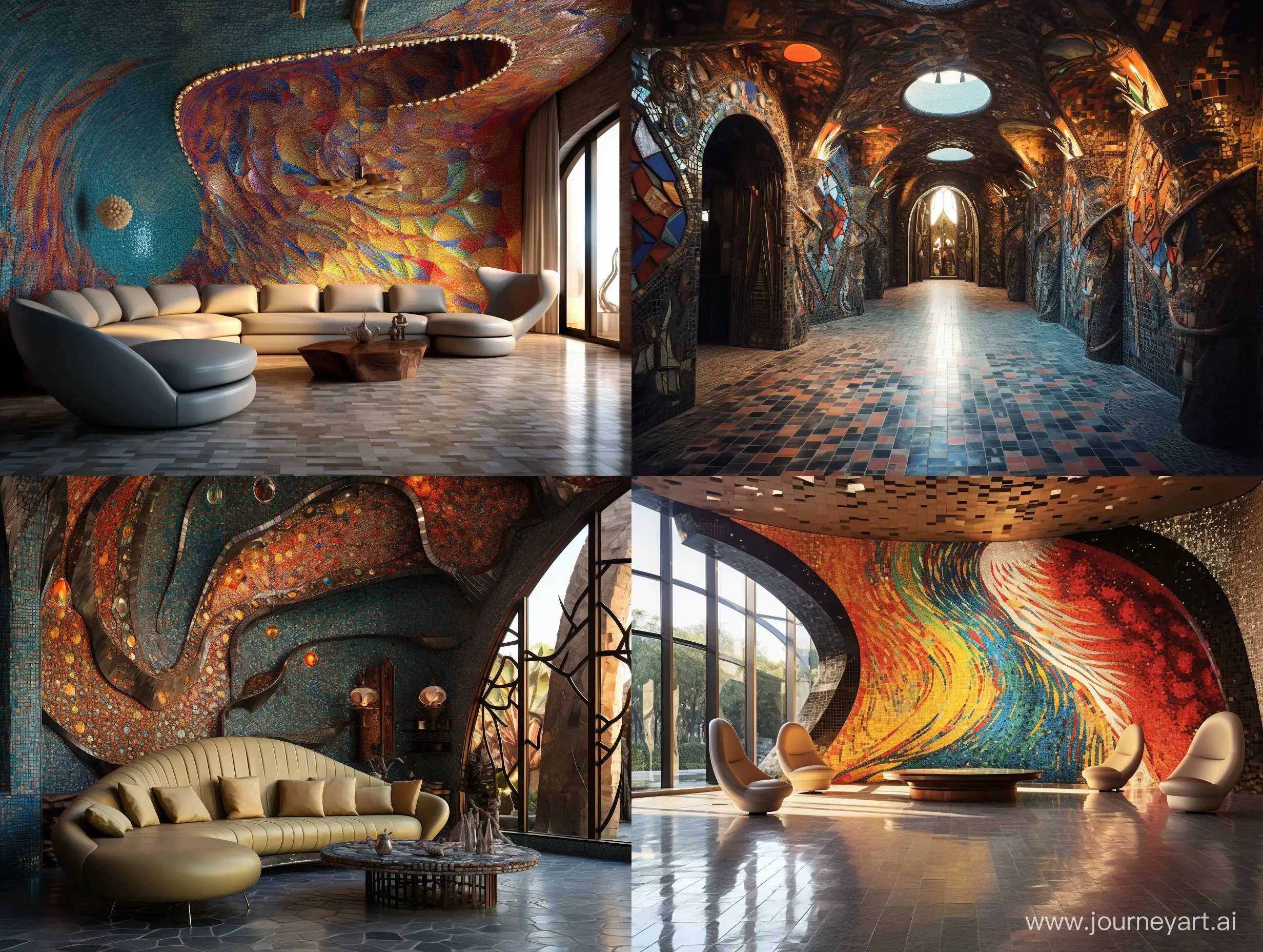 Captivating-Mosaic-Wall-in-a-Unique-Interior-Setting