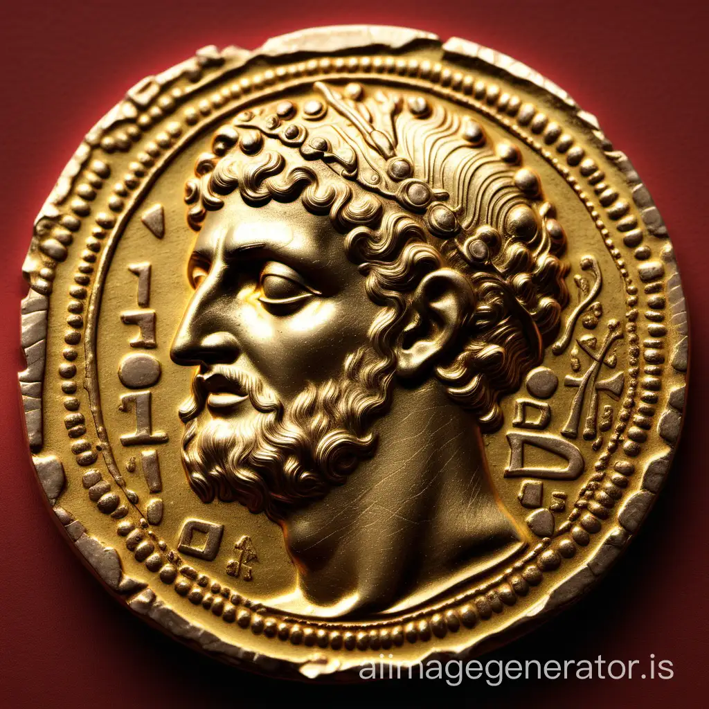 Ancient gold coin 1 ds
